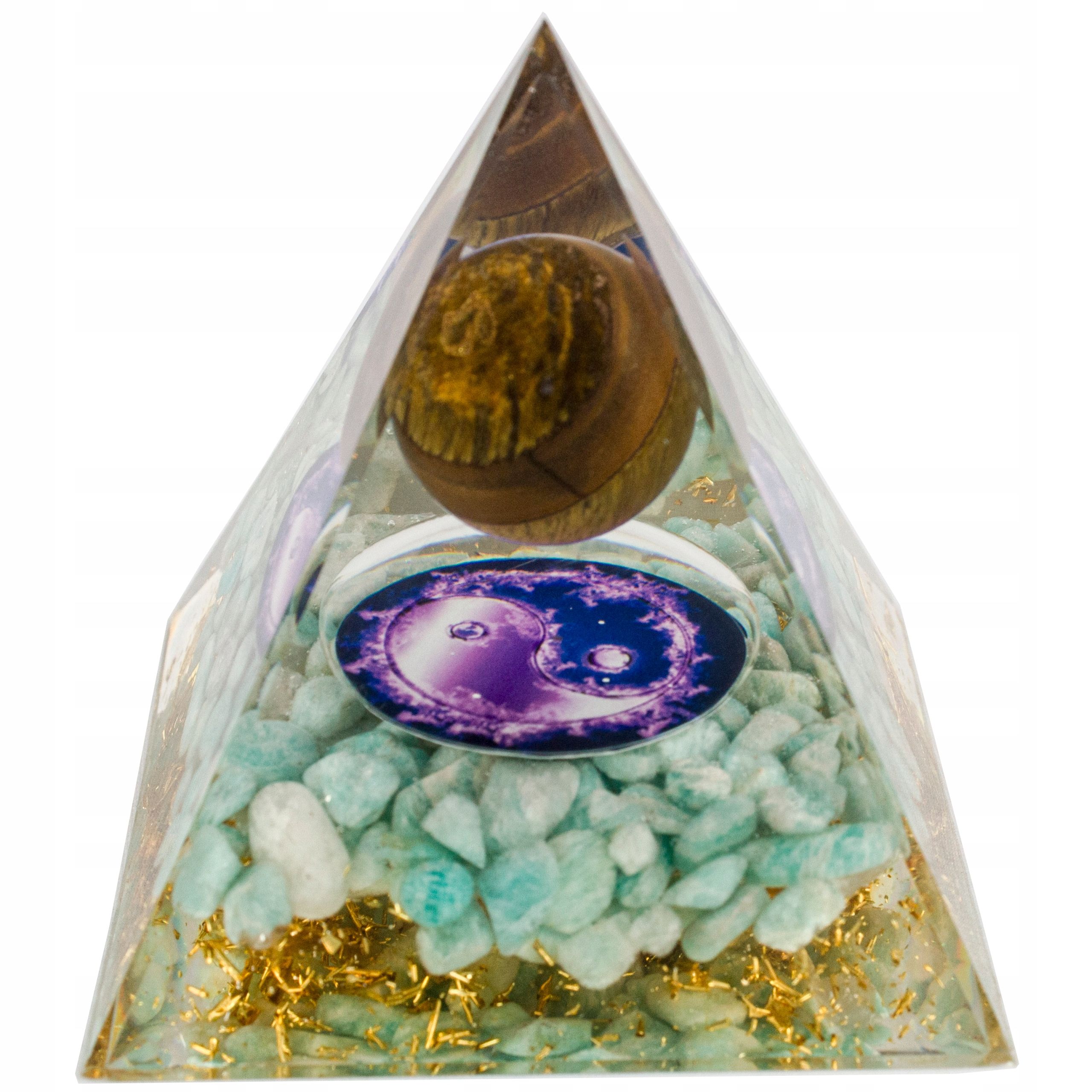  Pyramide orgonit amethyst lazuryt oliwin tigerauge feng shui chakren 5cm