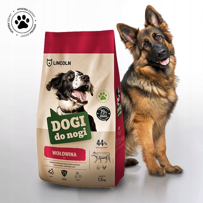  Dogi uz kājas lasis 1,5kg sausā barība par suni gans labradora border dog
