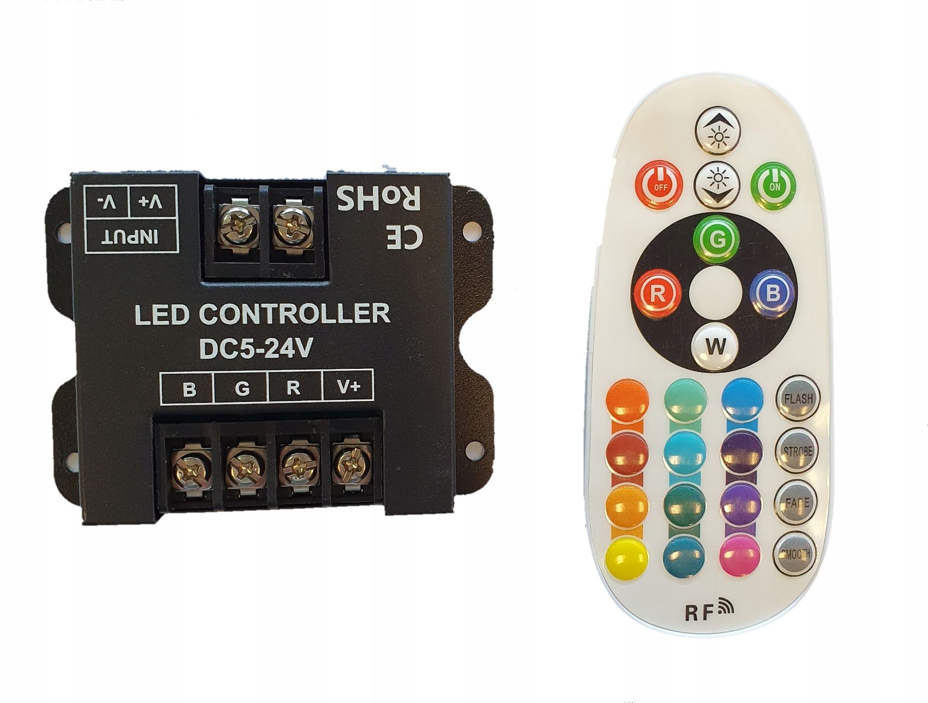  Valdiklio rgb valdiklio rf radijo 10p mini led 01