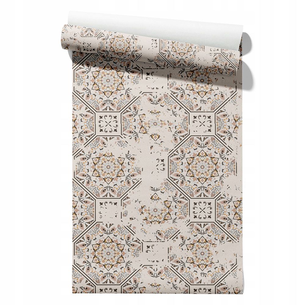  Wallpaper non-woven fabric pastel cherries wallpaper in a roll 50cm x 6,1mb