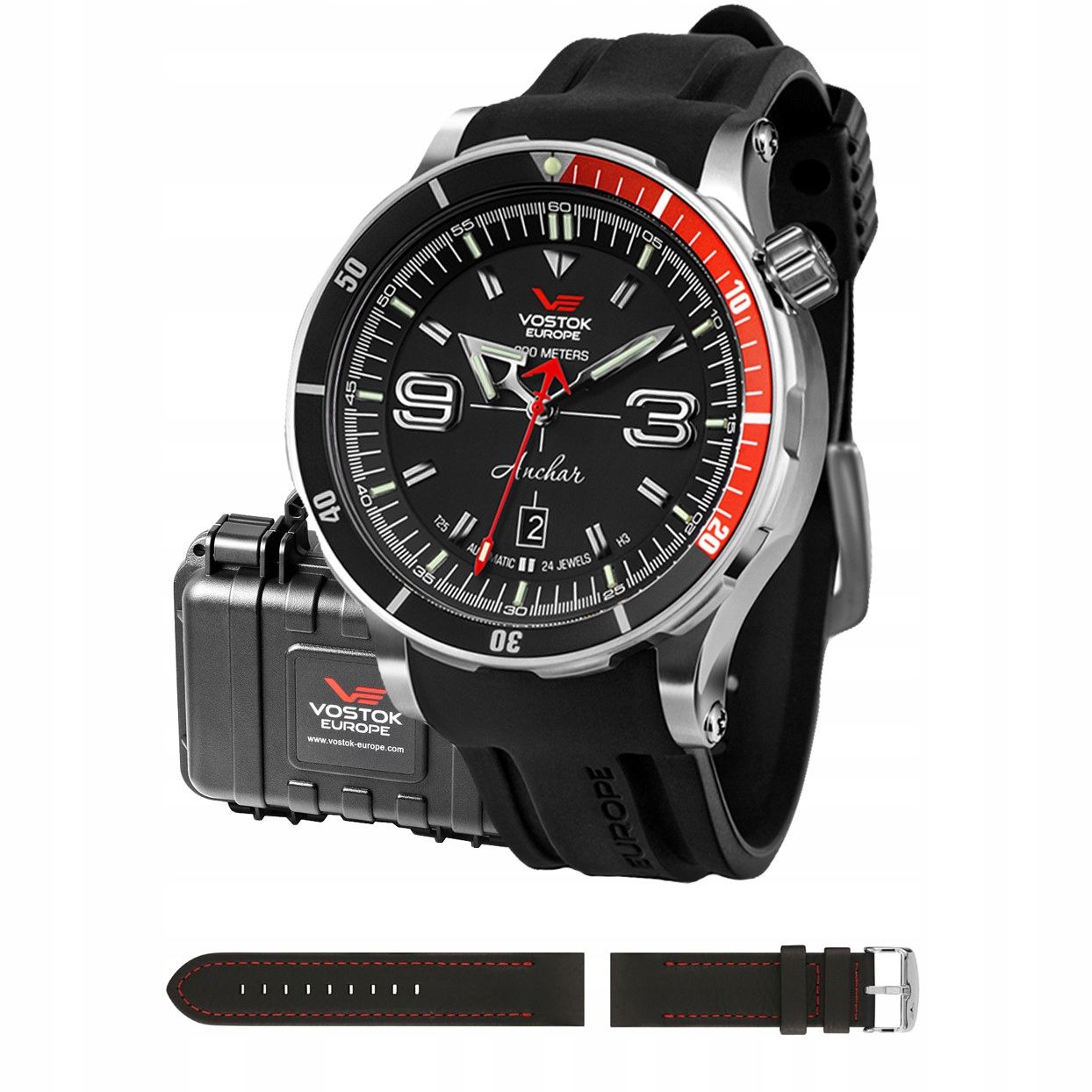  Pánské hodinky vostok europe nh35a-571c607s černá barva
