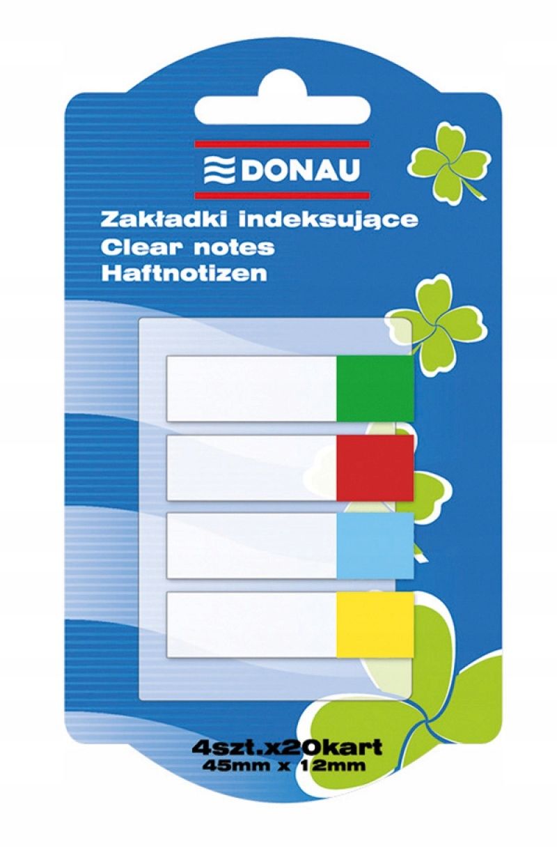 Registerkarten pp 25x45mm 1x50 blätter gelb klebrig