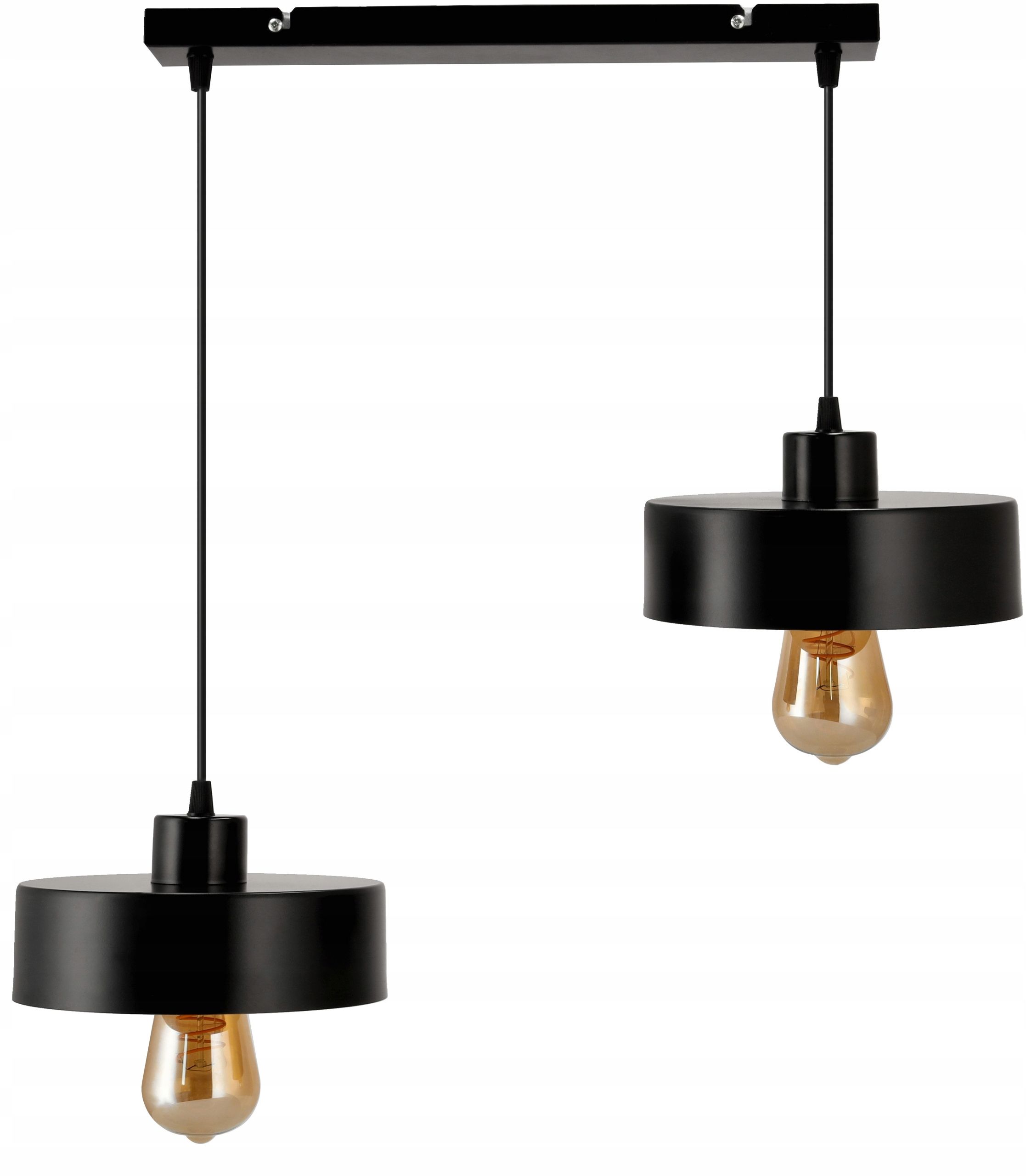  Lubinė lempa led lempa lofto stiliaus 3 x e27 taurė juodas