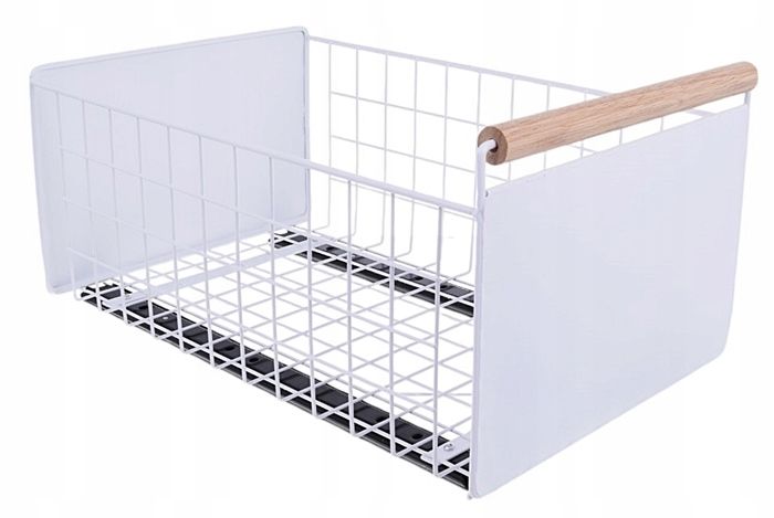  Kott väljatõmmatav sahtel kabineti jaoks köögitarvete organiseerija must 38x24x19,5cm