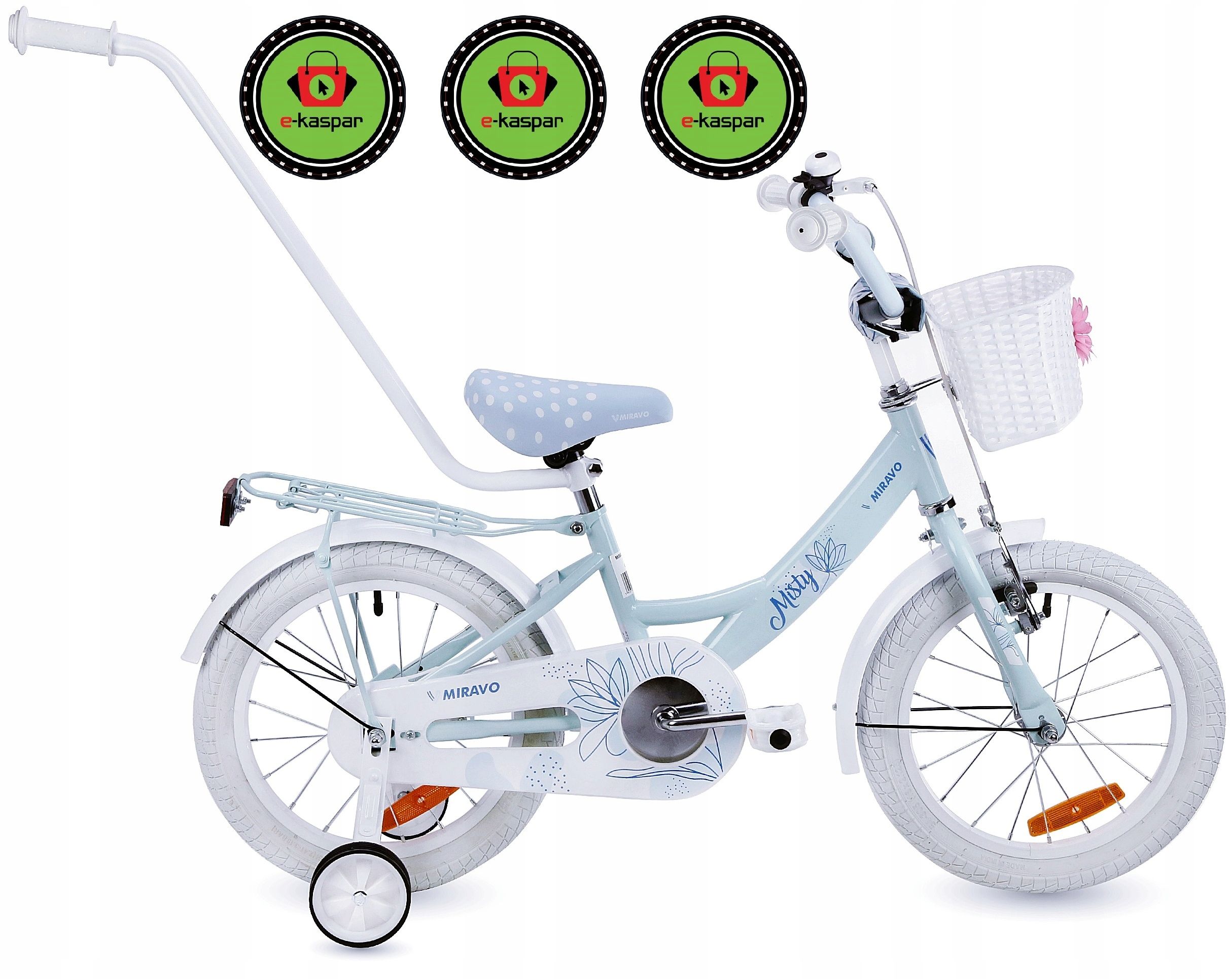  Detský bicykel 20 cali bicykel svetlo taška zatlačte rukoväť + bezplatne