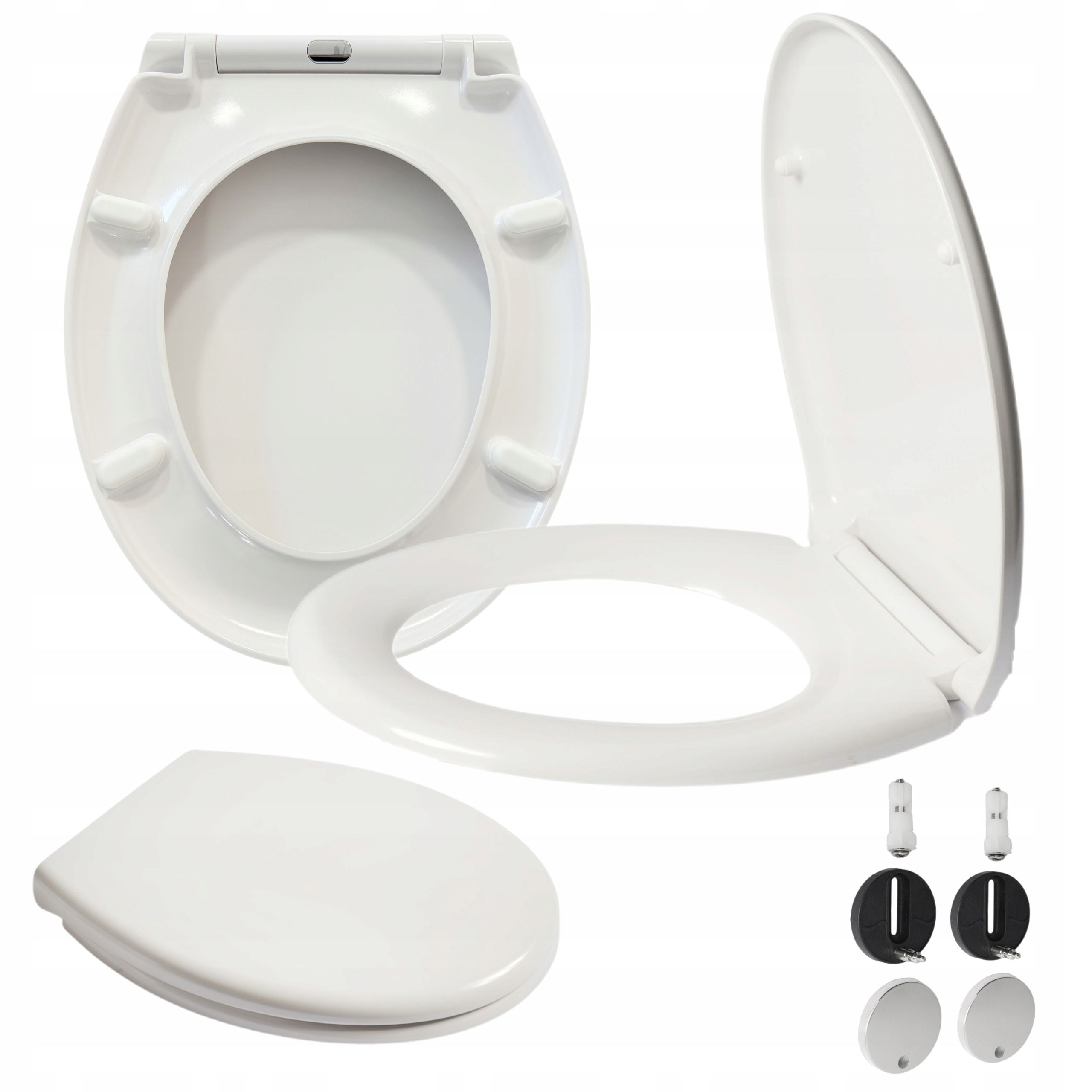  Toilettendeckel toilette weiß langsam schließend duroplast abnehmbar slim