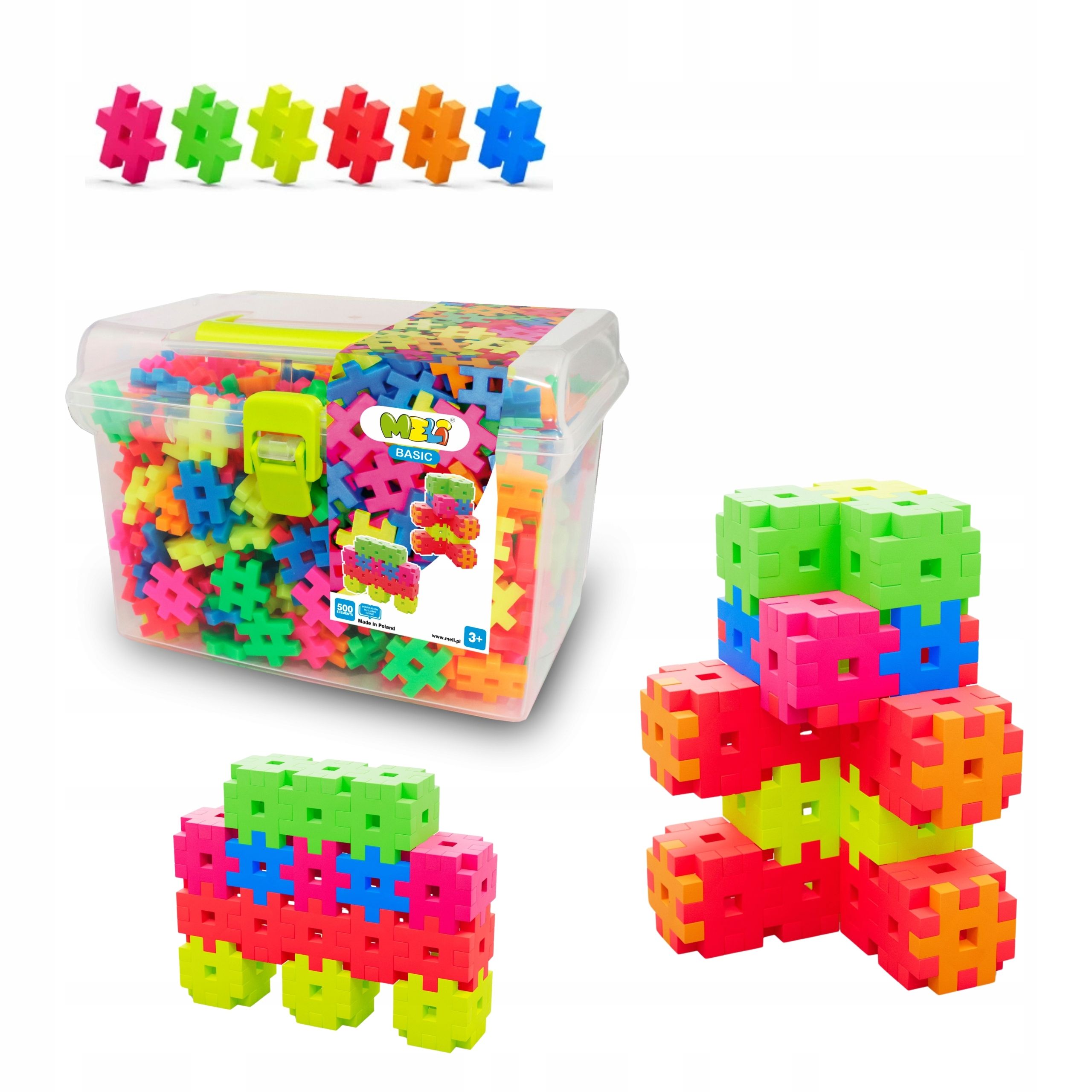  Strukturwaffelblöcke meli basic constructor travel box 250 el puzzle