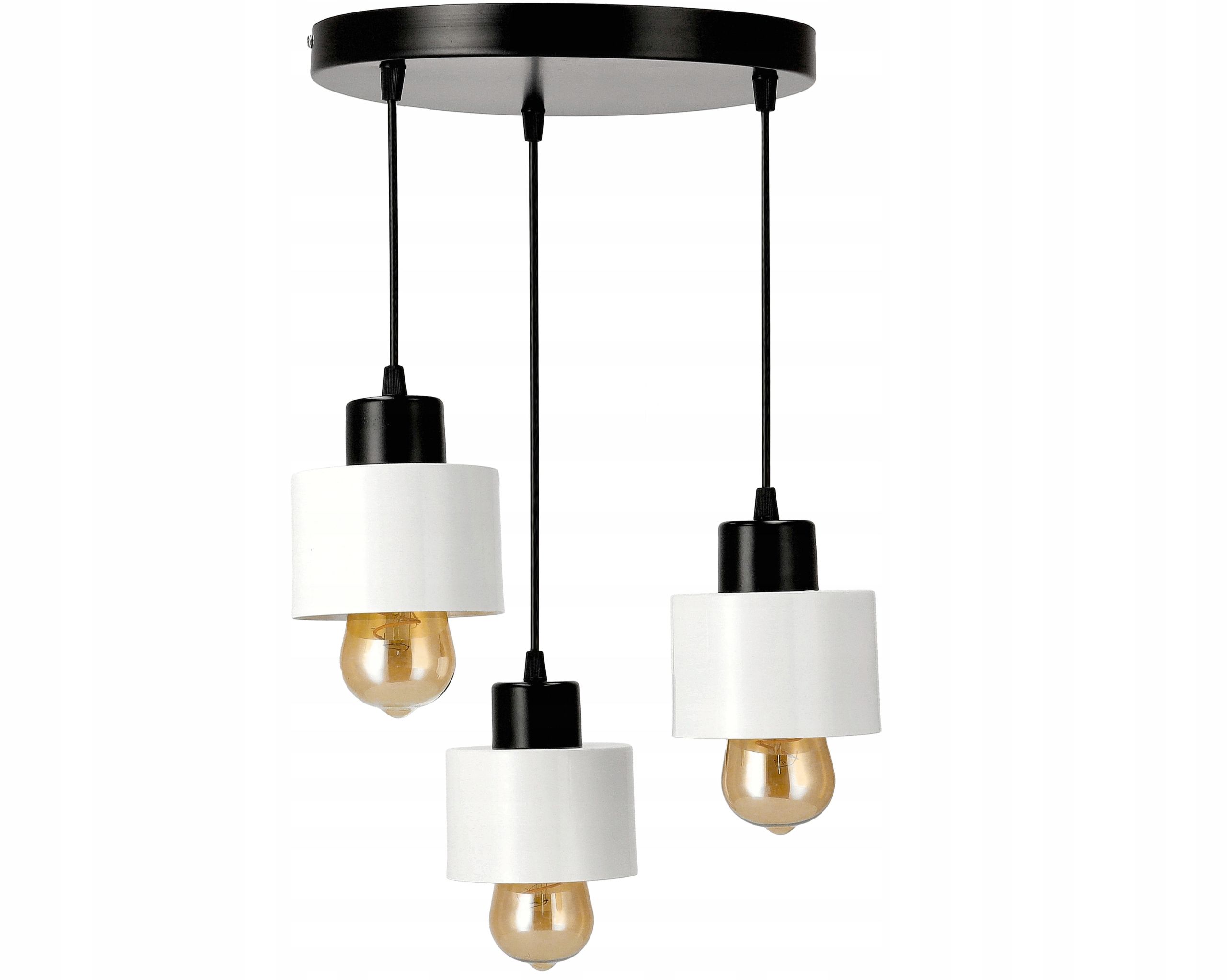  Lubinė lempa led lempa lofto stiliaus 3 x e27 taurė juodas