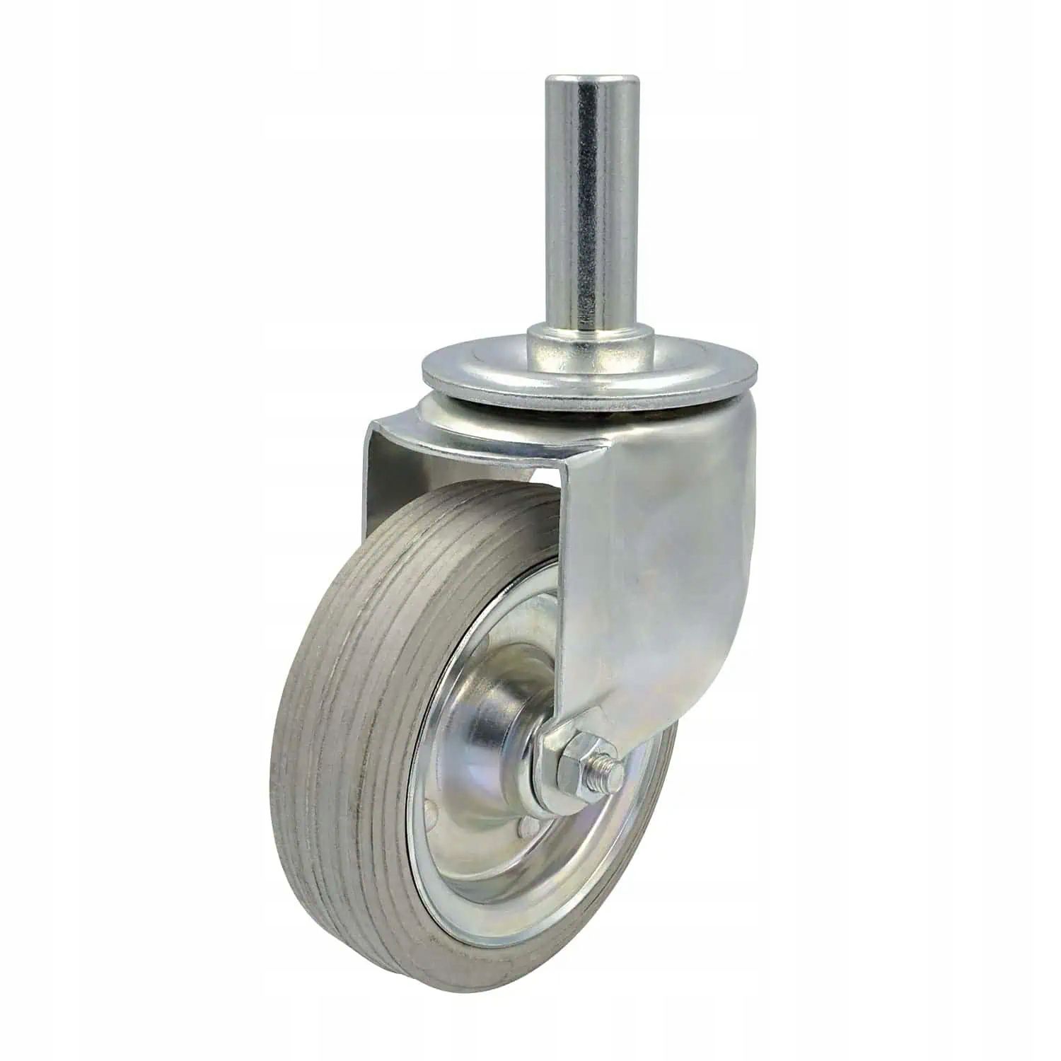  Kolo pelēks ķermenī ar kātu fi 125mm 80kg (fi24)