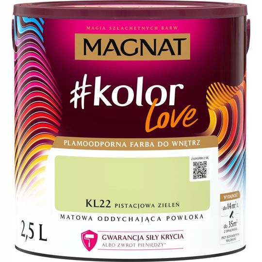  Kvėpuojanti lateksiniai dažai magnatas #kolorlove šviesa pelenų spalvos kl14 2,5l