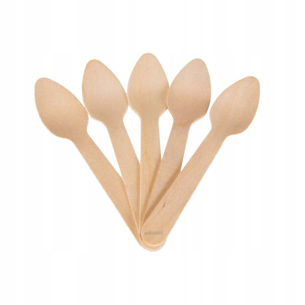  Spoons ecological small wooden biodegradable disposable a100 11cm