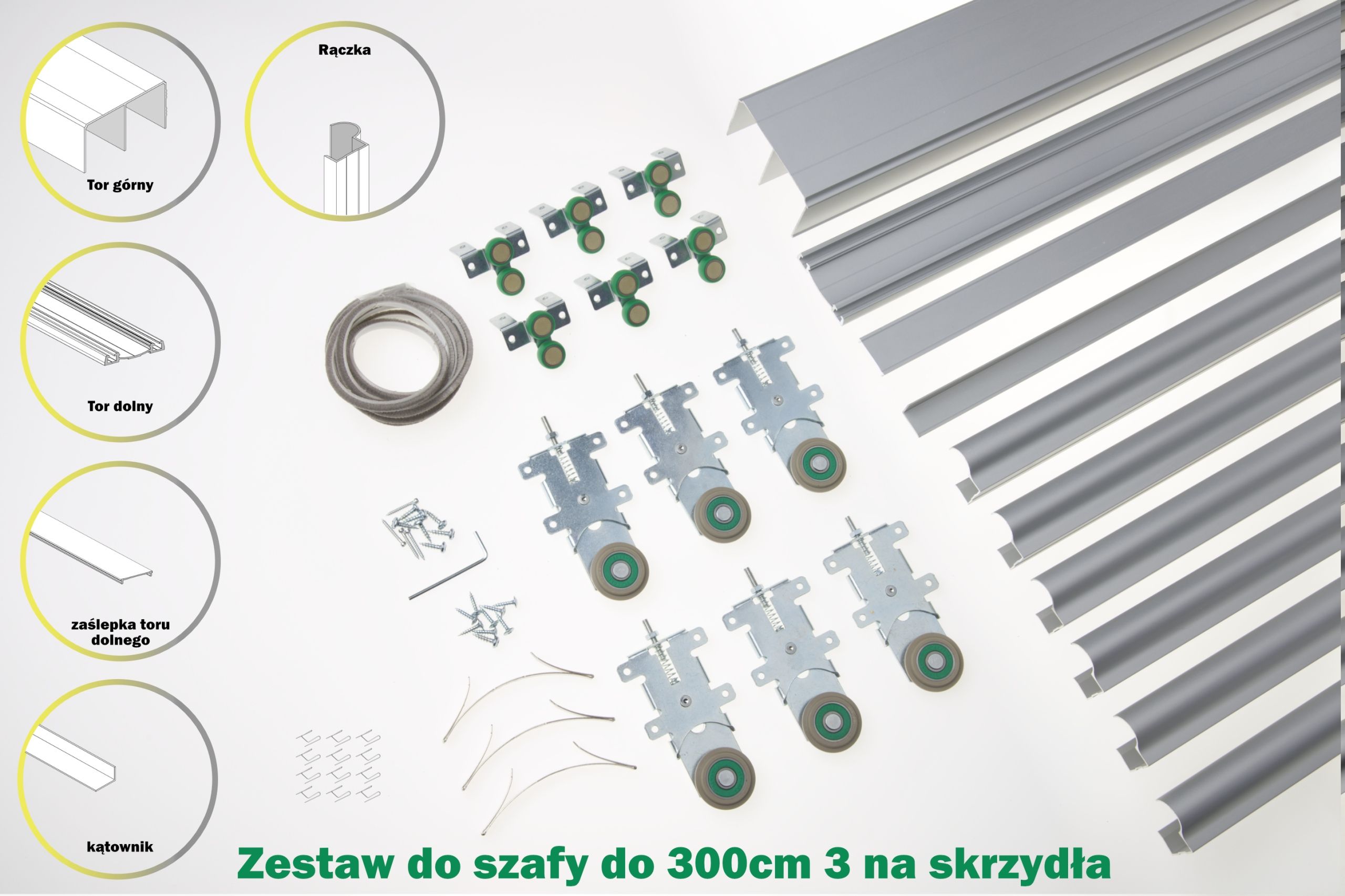  Stumdoma sistema spintoms 180cm 2 sparnai sevroll