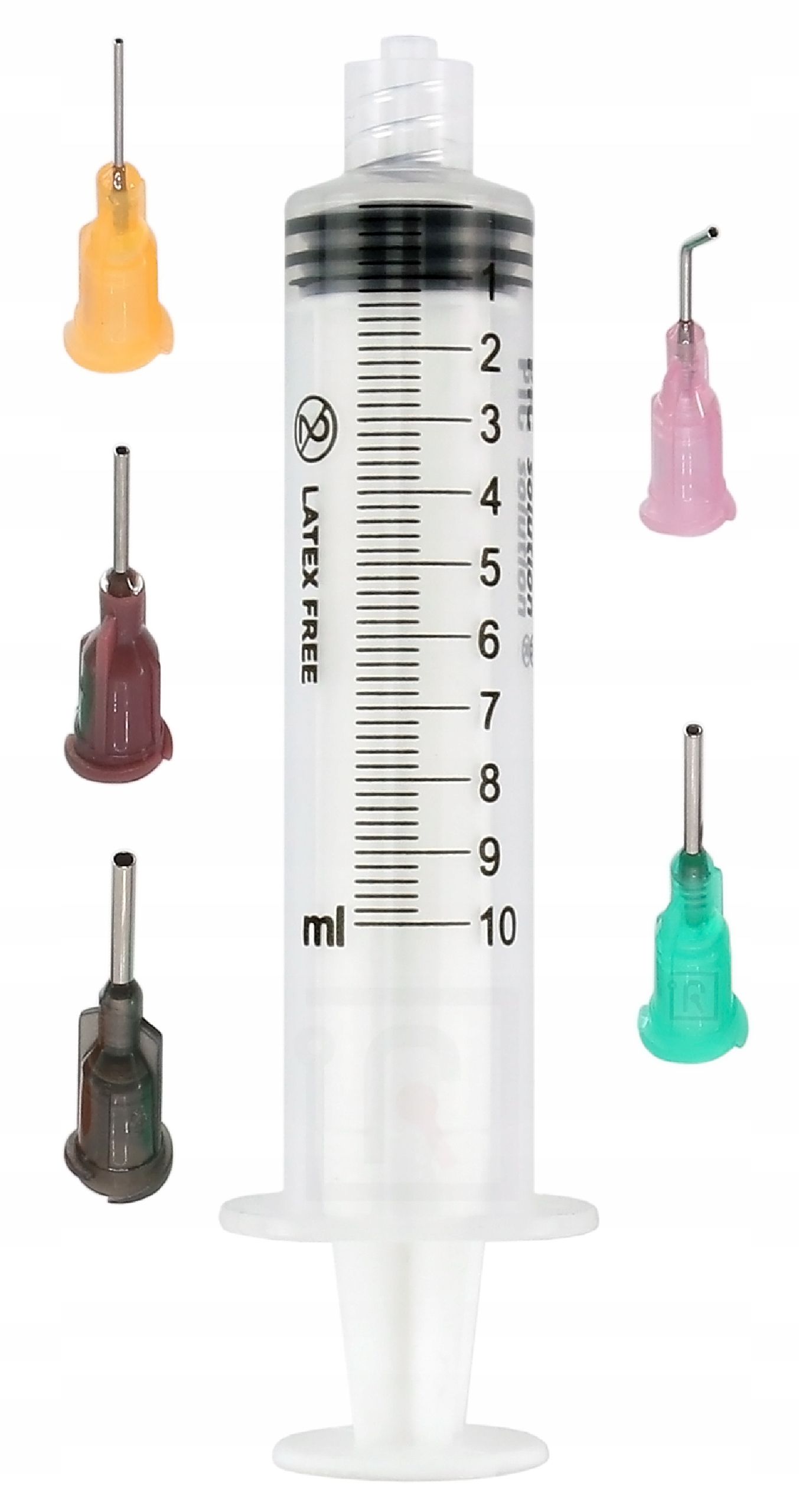  Süstal dosaator 5ml + 5x nõel doseerimine sisse flux kiirgusvoog kinga poleerimine geel liim