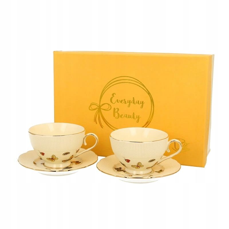  2 cups espresso with saucers safa