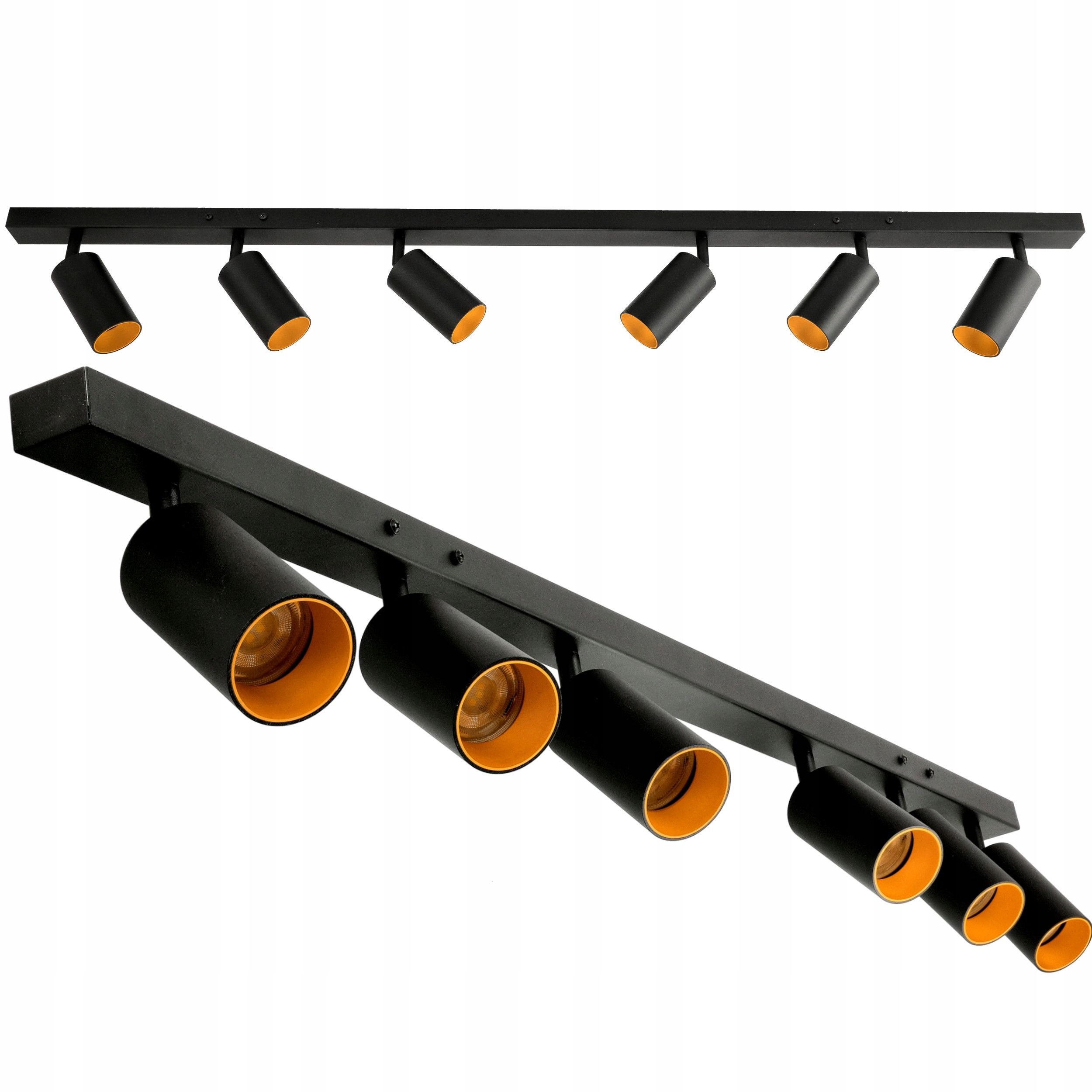  Deckenlampe band schiene led-lampe 6xgu10 stück gold wandleuchte wandmontiert golden led