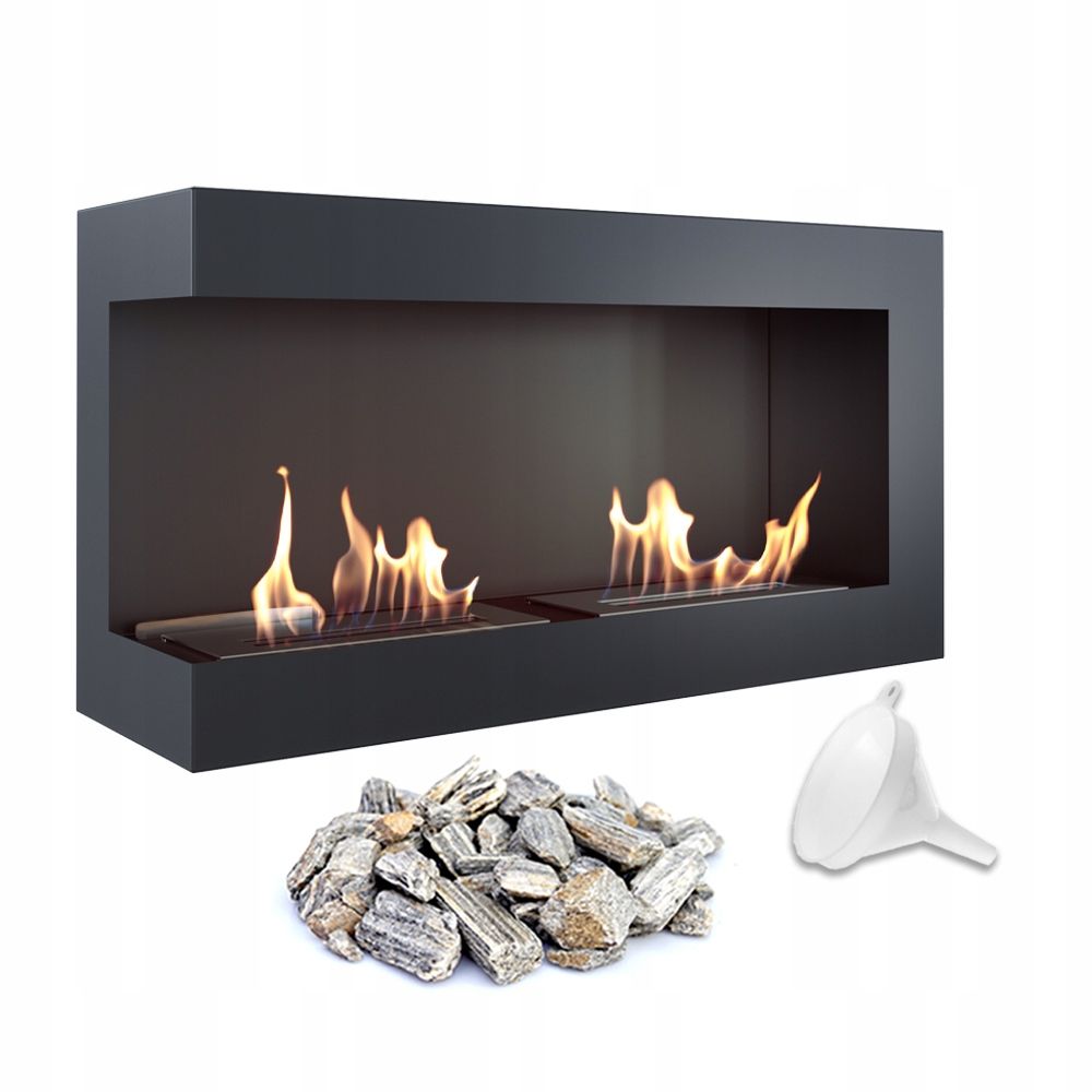  Pakabinamas biožidinys golfas juodas matinis 65x38cm + grūdintas stiklas tuv