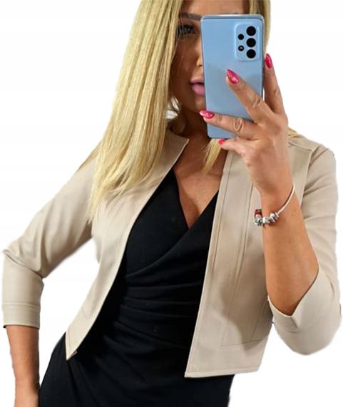  Damenjacke rosa bolero-jacke öko-leder größe (36-50) 36