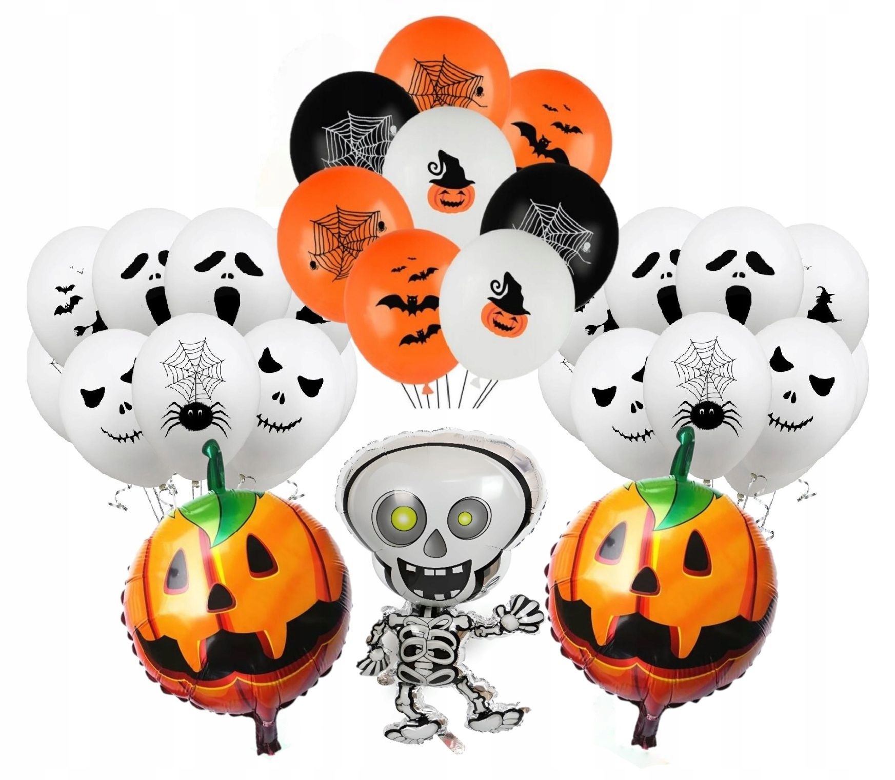  Balloons balloon set decorations decorations halloween skeleton whip 38pcs.