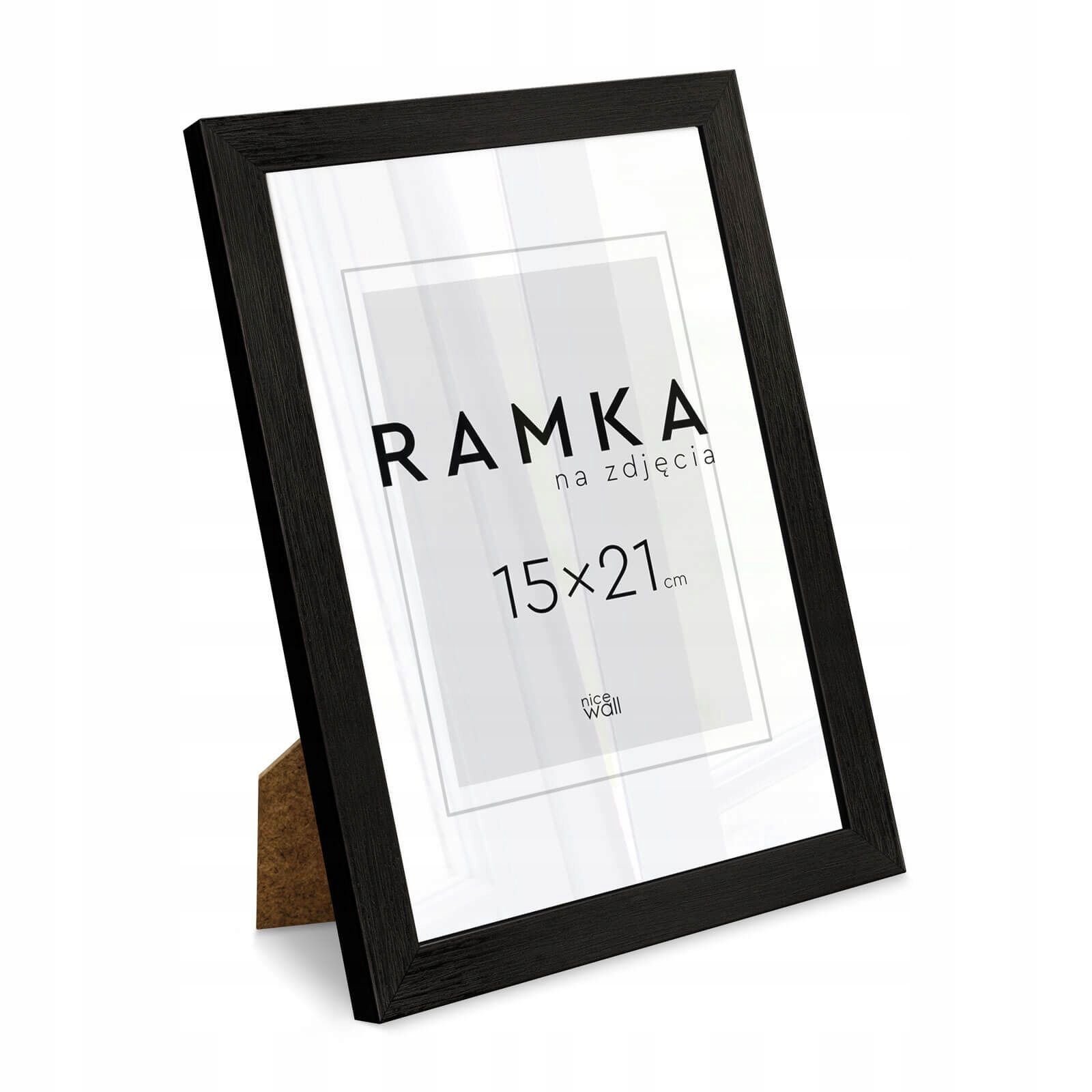  Black color photo frame 15x21 cm with support