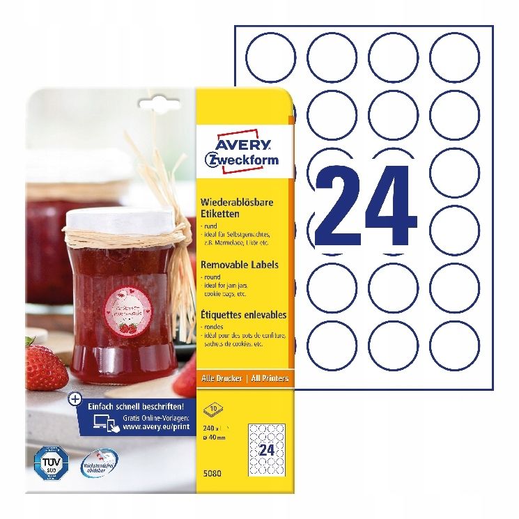  Avery etiketės nominali sidabras 25,4x10mm 6008