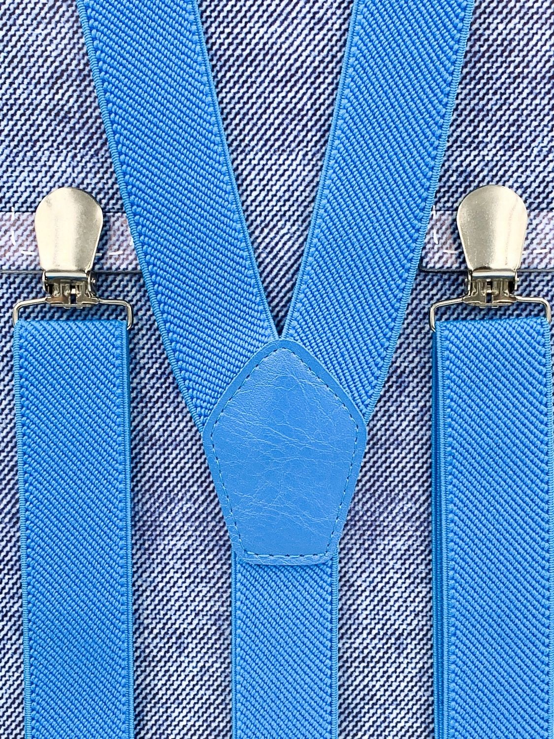  Burgundy uniform smooth braces for trousers