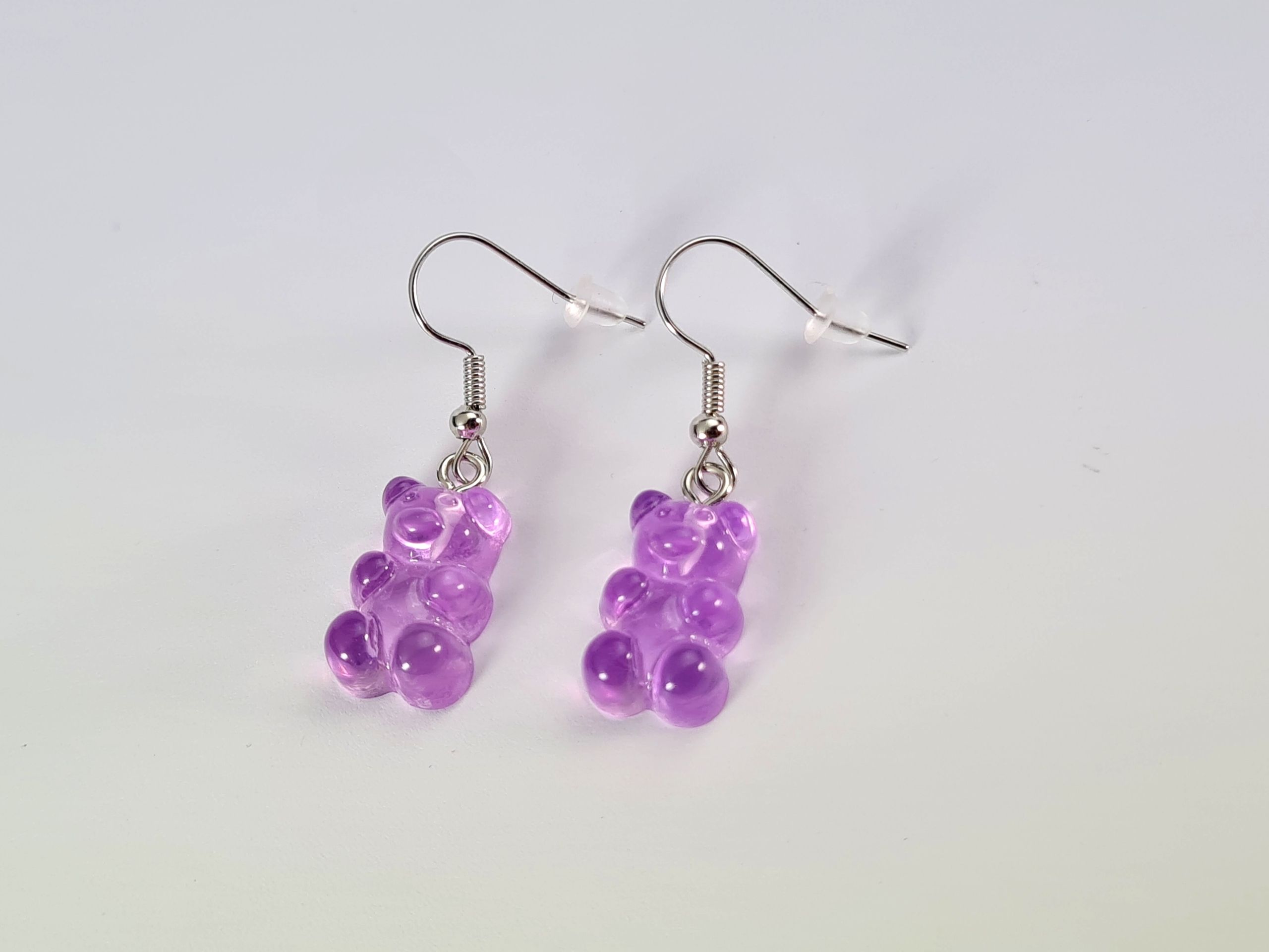  Ohrringe mis gumisie gumis gummibärchen rosa-blaue farben verdunkelt 07