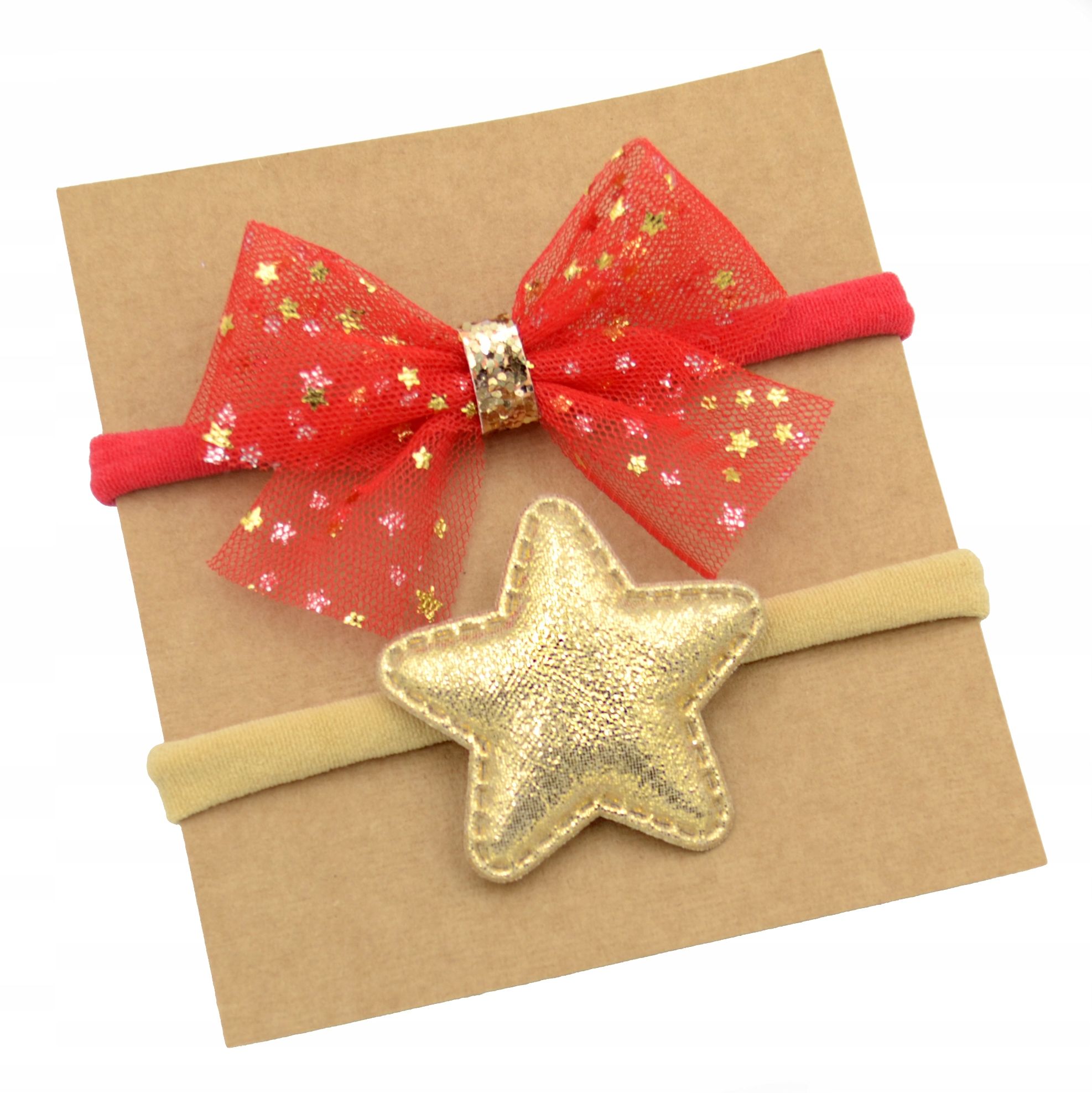  Stirnband für ein mädchen bantu rote farbe ren 2 pcs. weihnachtsset