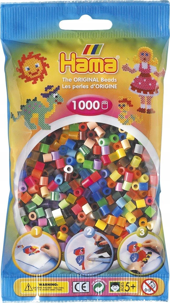  Hama 207-103 - svetlo žltý - 1000 korálky midi - krk