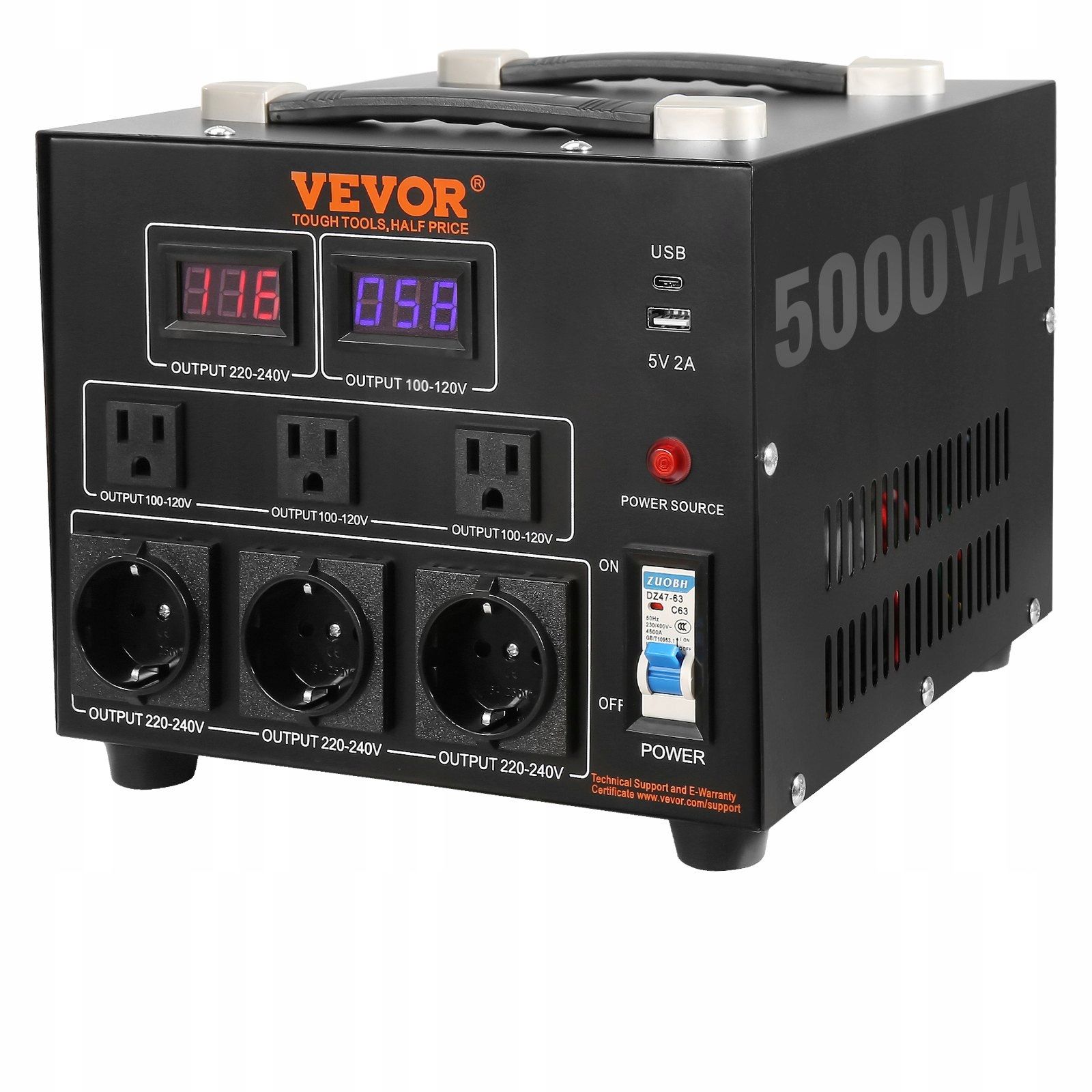  Voltage converter transformer 5000 va