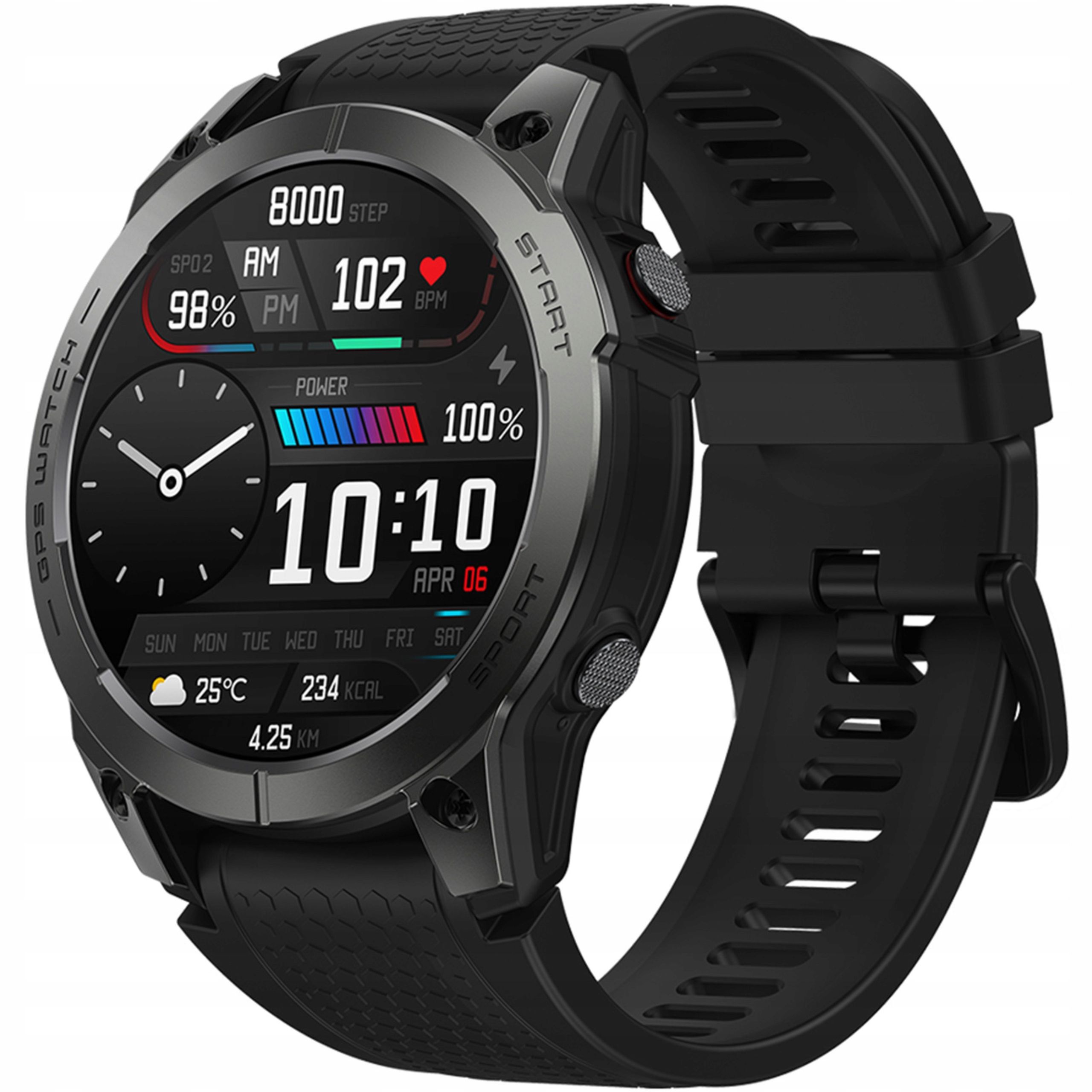  Chytré hodinky zeblaze stratos 3 sportovní hodinky vodotěsný 1,43 bt 5.3 gps