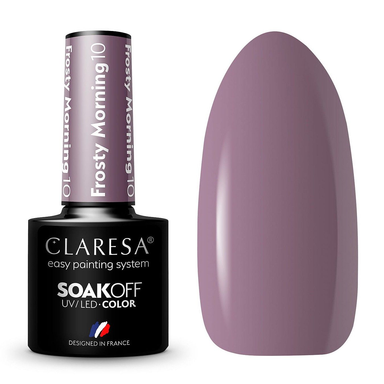  Claresa hübriid küünelakk burgundia glitter pink 554