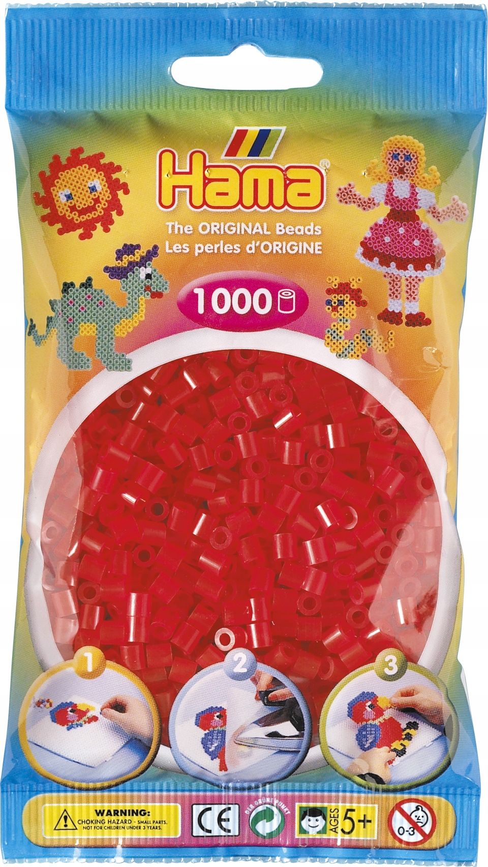  Hama 207-103 - svetlo žltý - 1000 korálky midi - krk