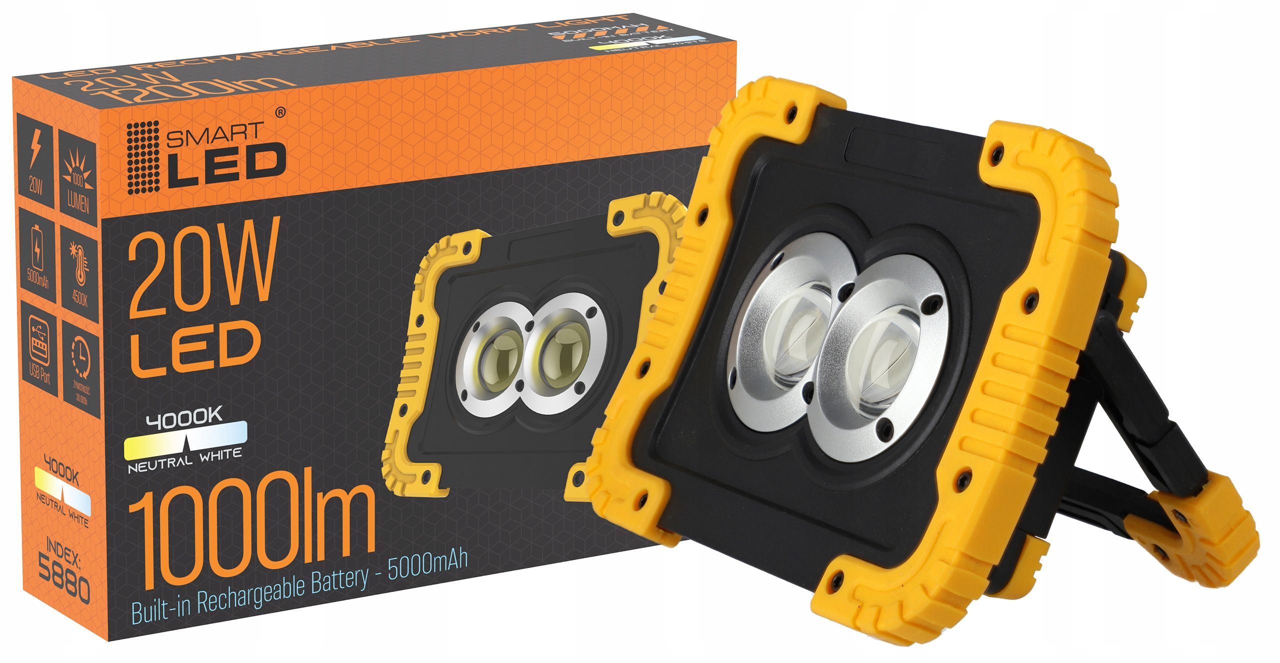  Led-halogen arbeiten baulampe mit griff