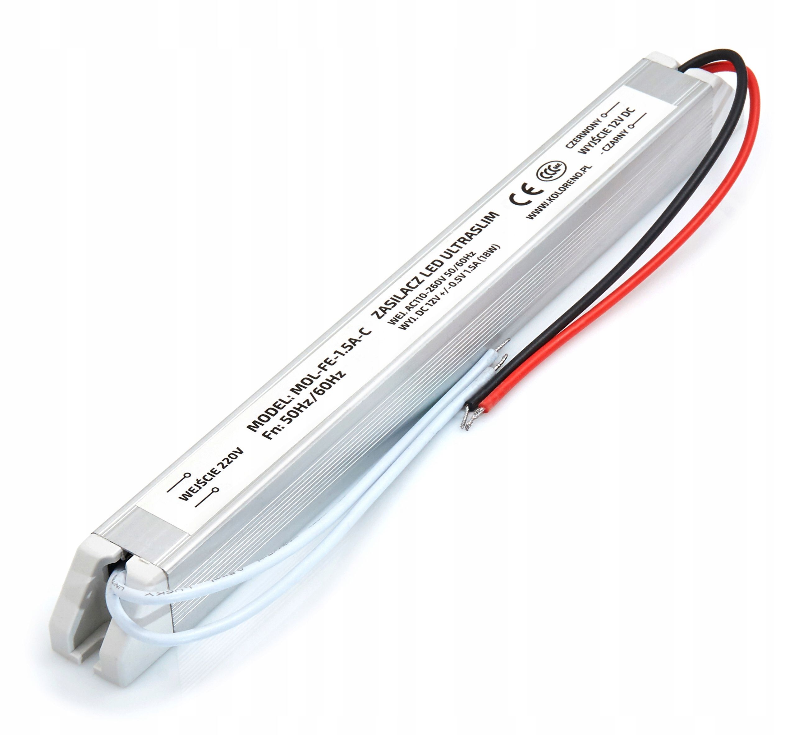  Maitinimo šaltinis 12v 120w 10a ip20 slim led juostoms, cctv