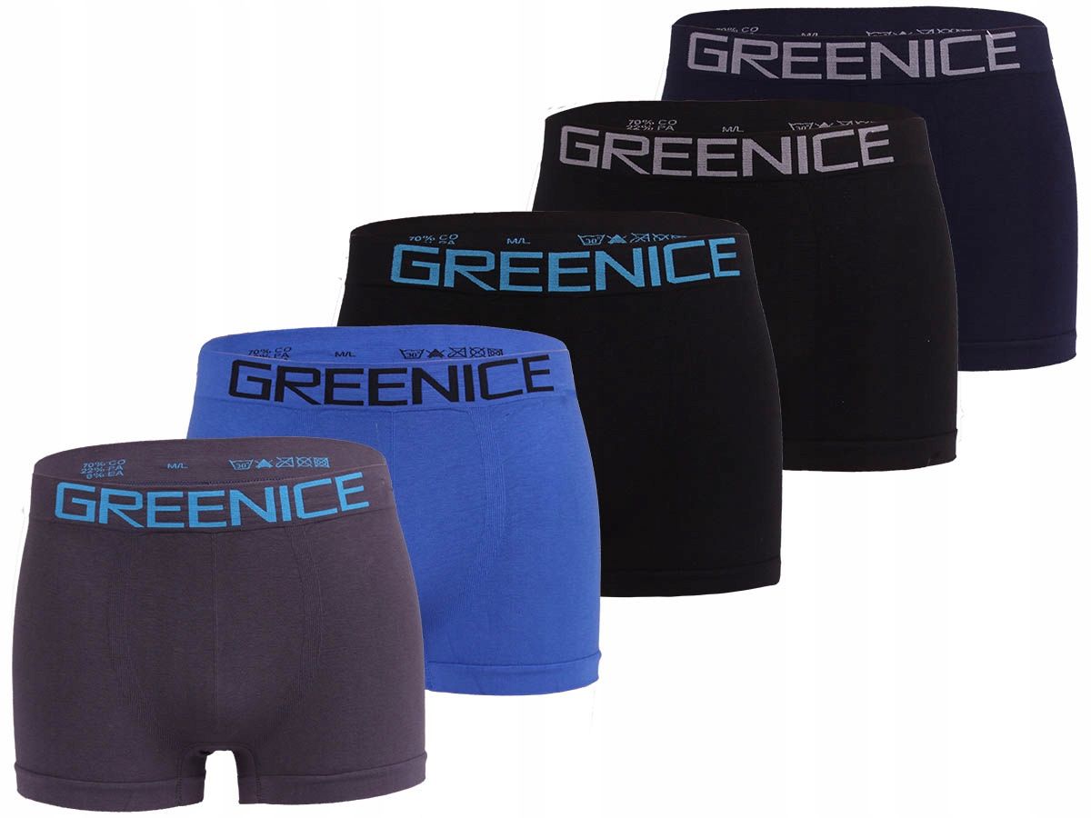  5x pánské bavlněné boxerky bezproblémové odolný m/l elastický šortky soubor