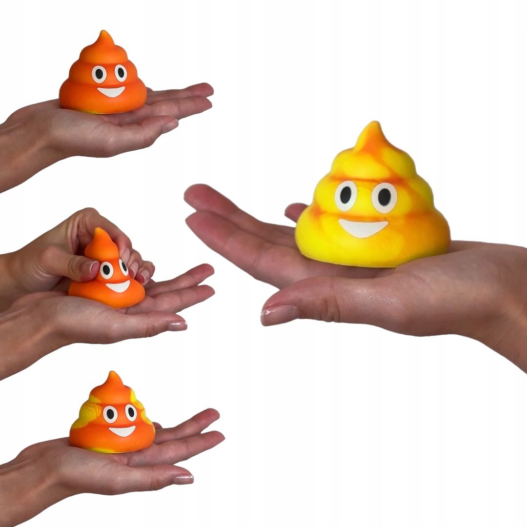  10x krūva gowienko poop emoji keičiantis spalvą squishy žaislas iš putų