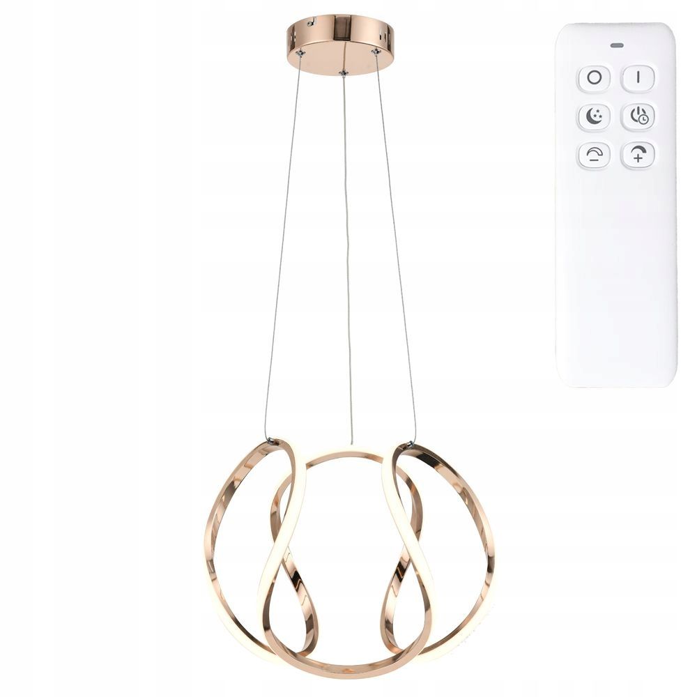  Reality clarence závěsná lampa růžové zlato stropní led světlo 4000k 335001-26