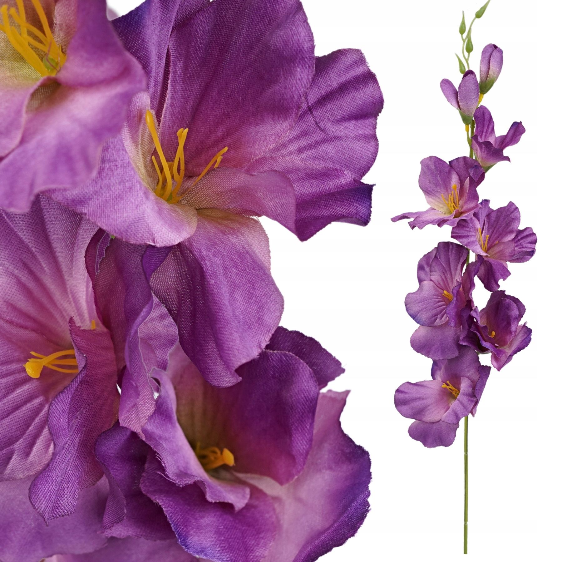  Dirbtiniai lelijos dirbtinės gėlės šakelė su liliami į vainikams puokščių 50cm