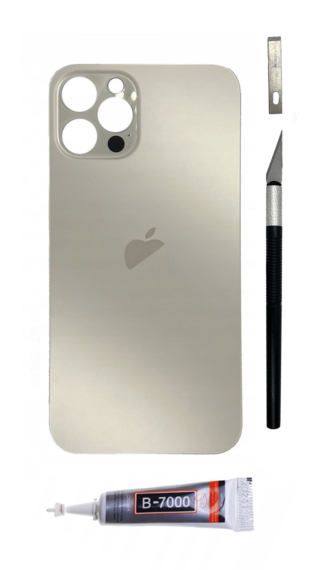  Oem galinis dangtelis grafito spalvos į "iphone" 12 pro big hole stiklas galiniai dangtis