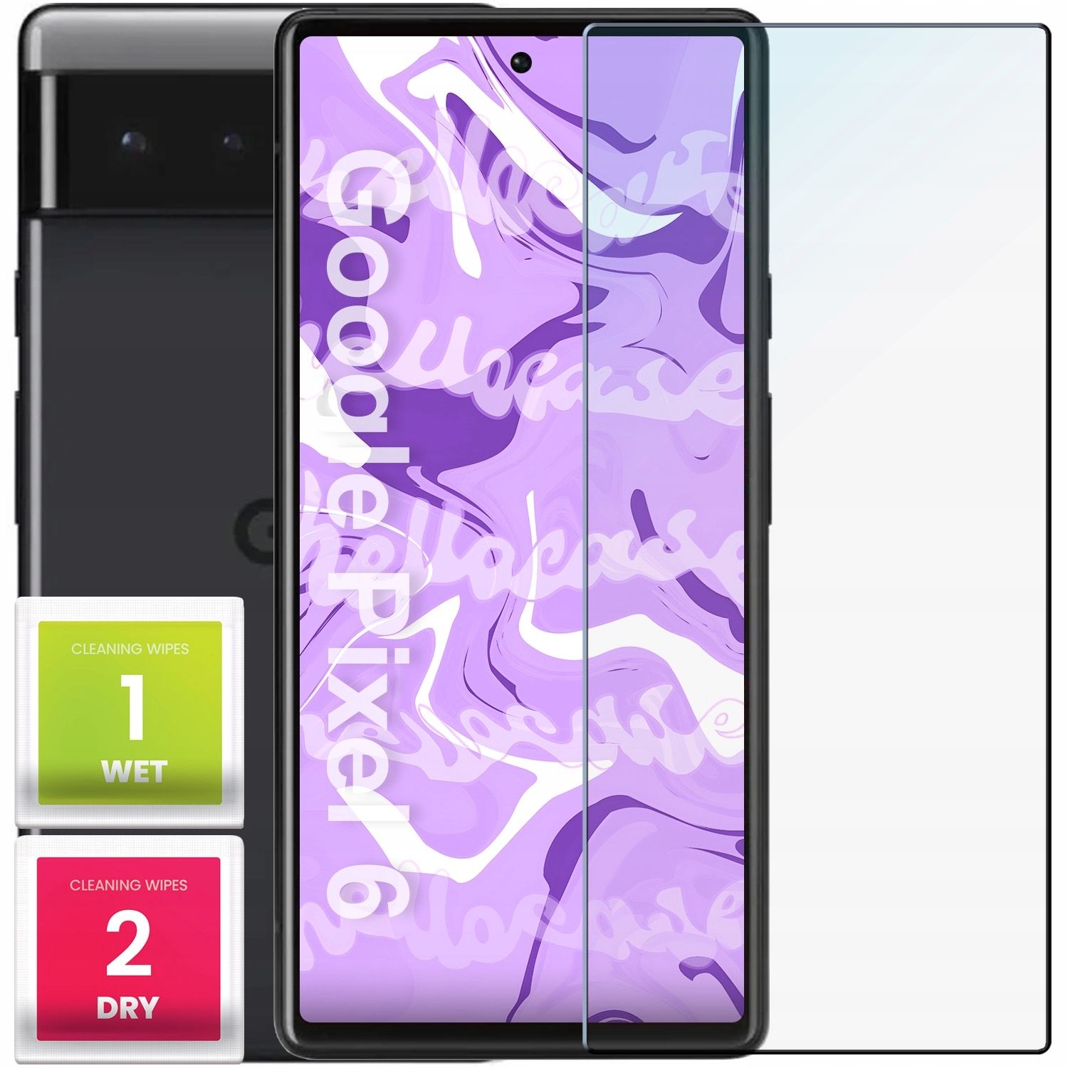  2 vnt. grūdintas stiklas į google pixel pixel 6 (greitai 9h, butas 2.5d, apsaugos)