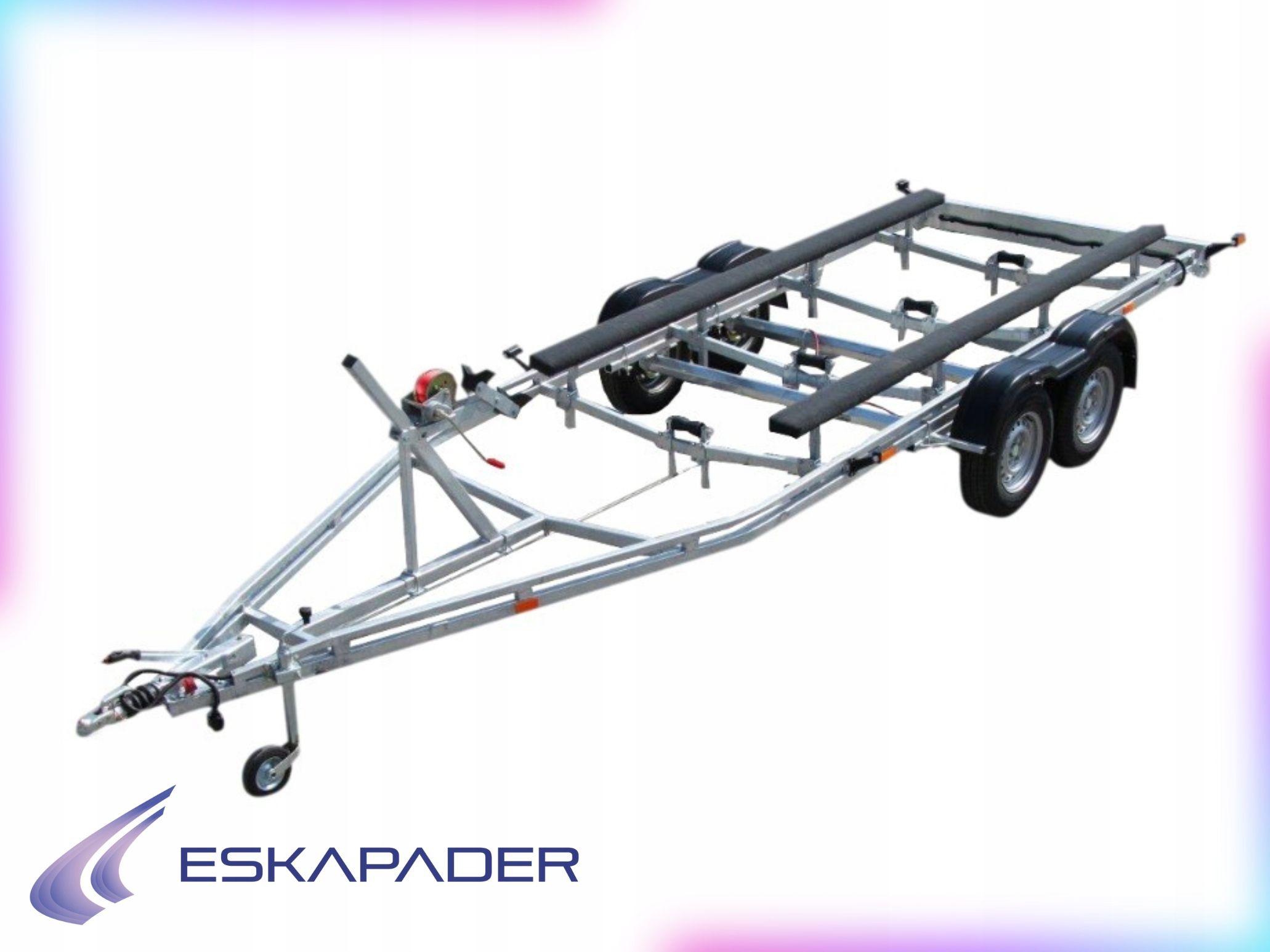  Trailer under the boat pp-2700 two-axle gvw 2700kg, lifting capacity 2150 kg