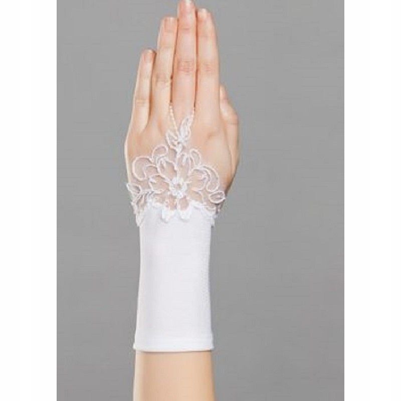  Handschuhe zur erstkommunion mit spitze kurz am finger