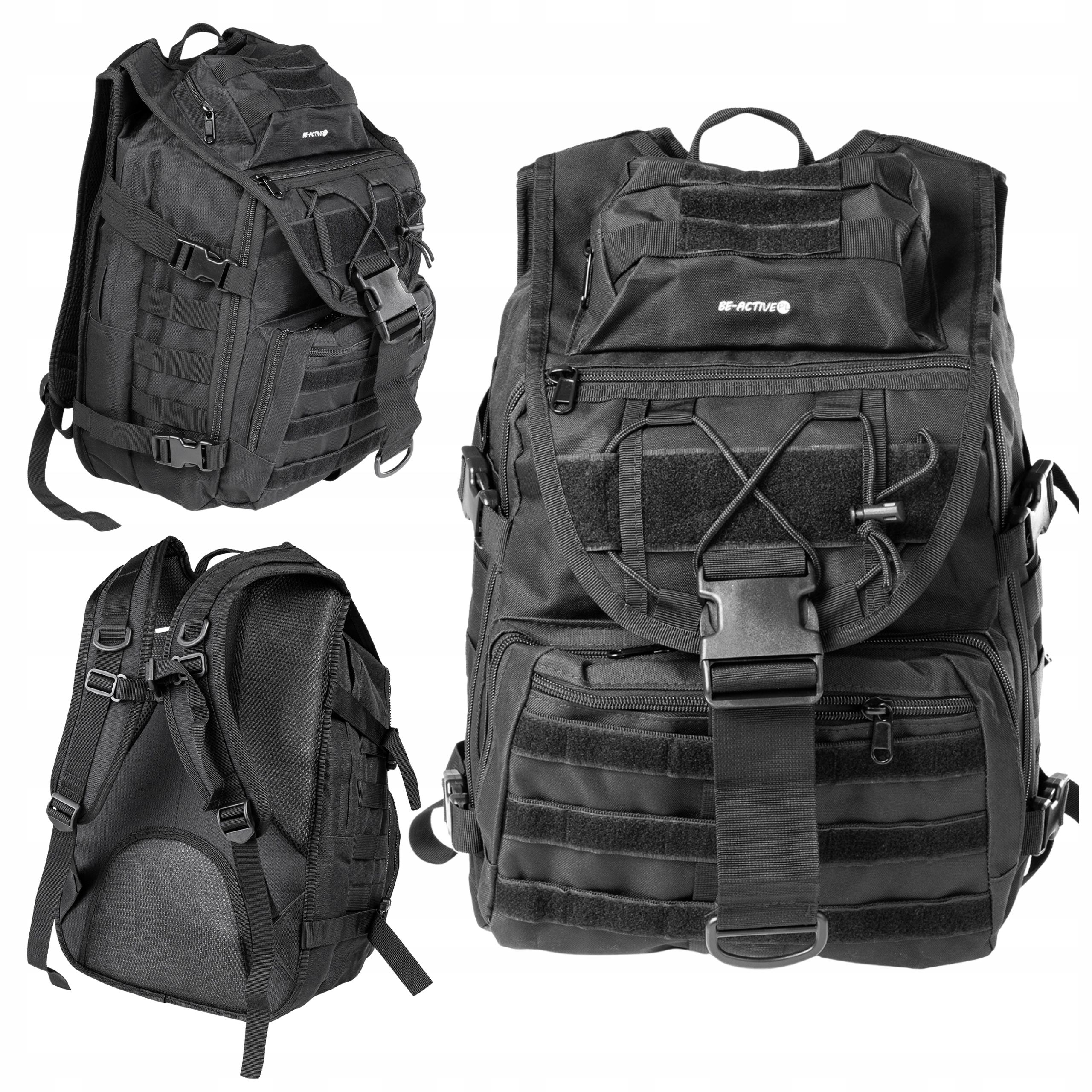  Backpack for survival tactical military tourist 45l black