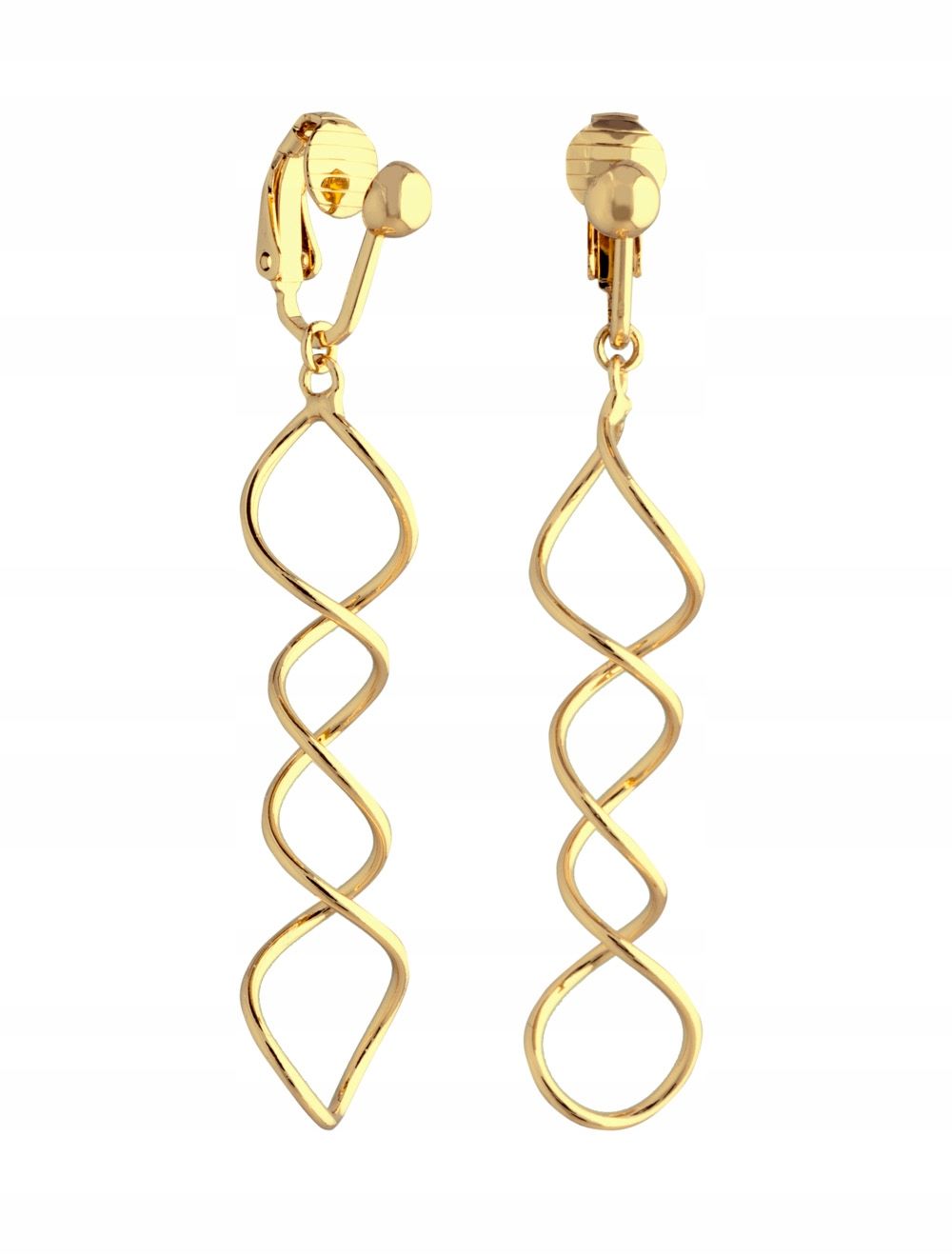  Lang clips golden damen leicht hängend groß beeindruckend für die ohren colibra