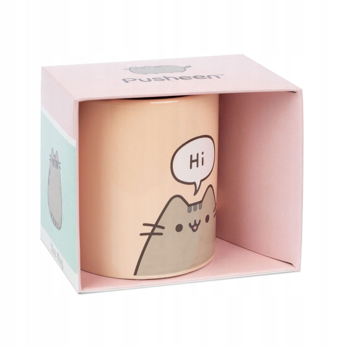  Cup pusheen cat cups for children with print in the box for a gift 315 ml