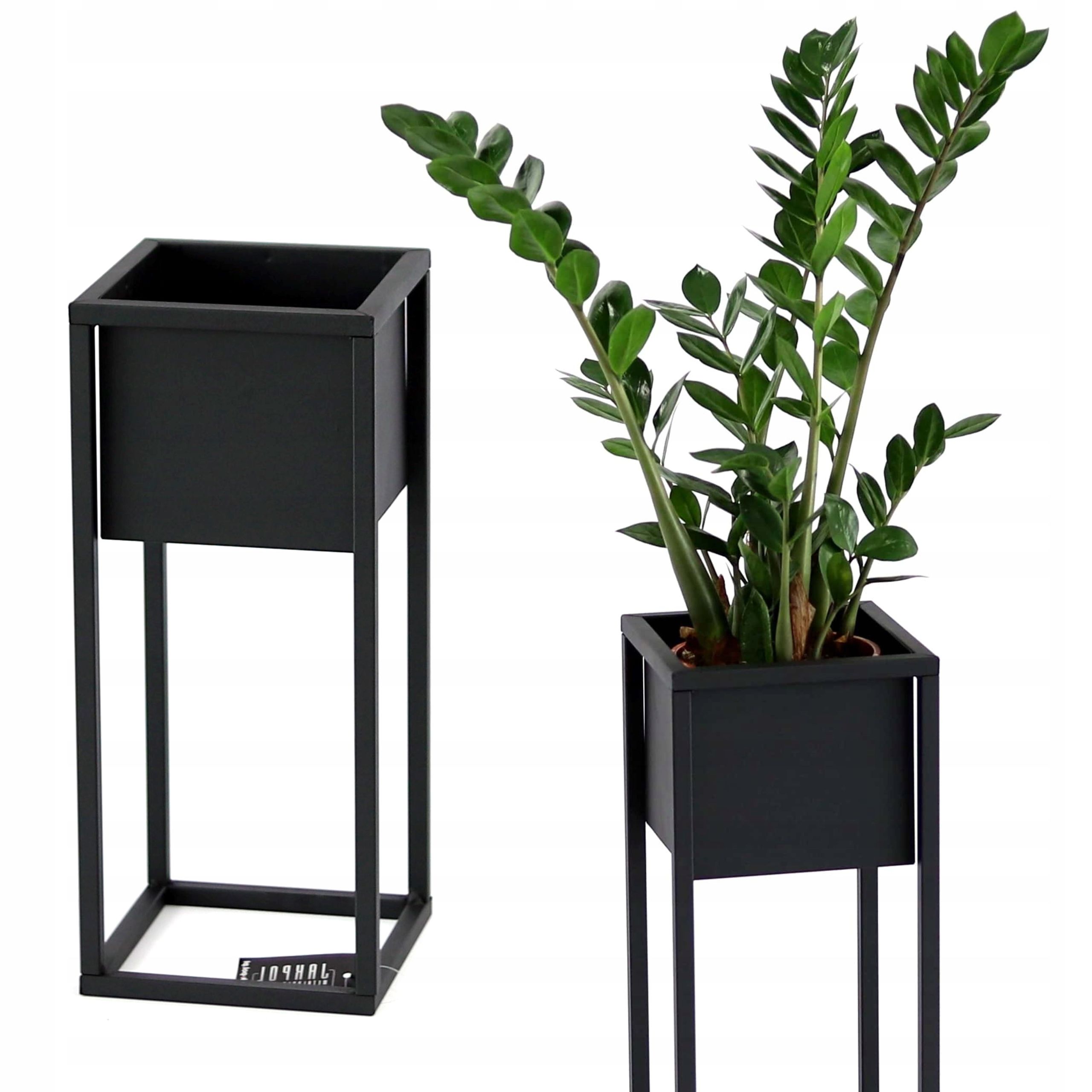  Metal stand for flowers standing flower stand black 70cm box loft style