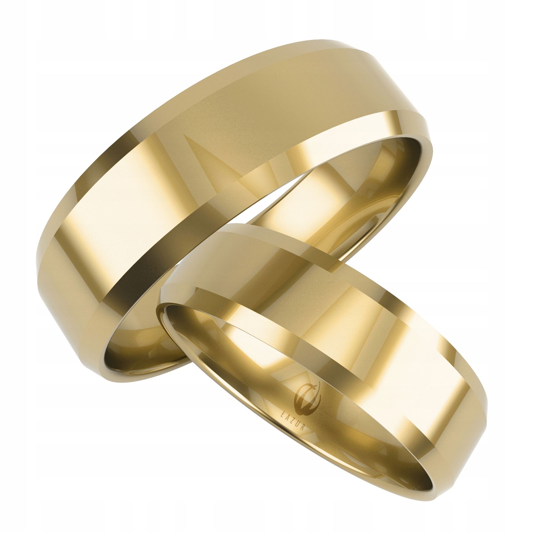  Golden eheringe mit herzmotiv pr.0,585 breite 5 mm