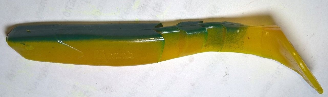  Manns predator 3,5cm geltonas su juodu grzbietem