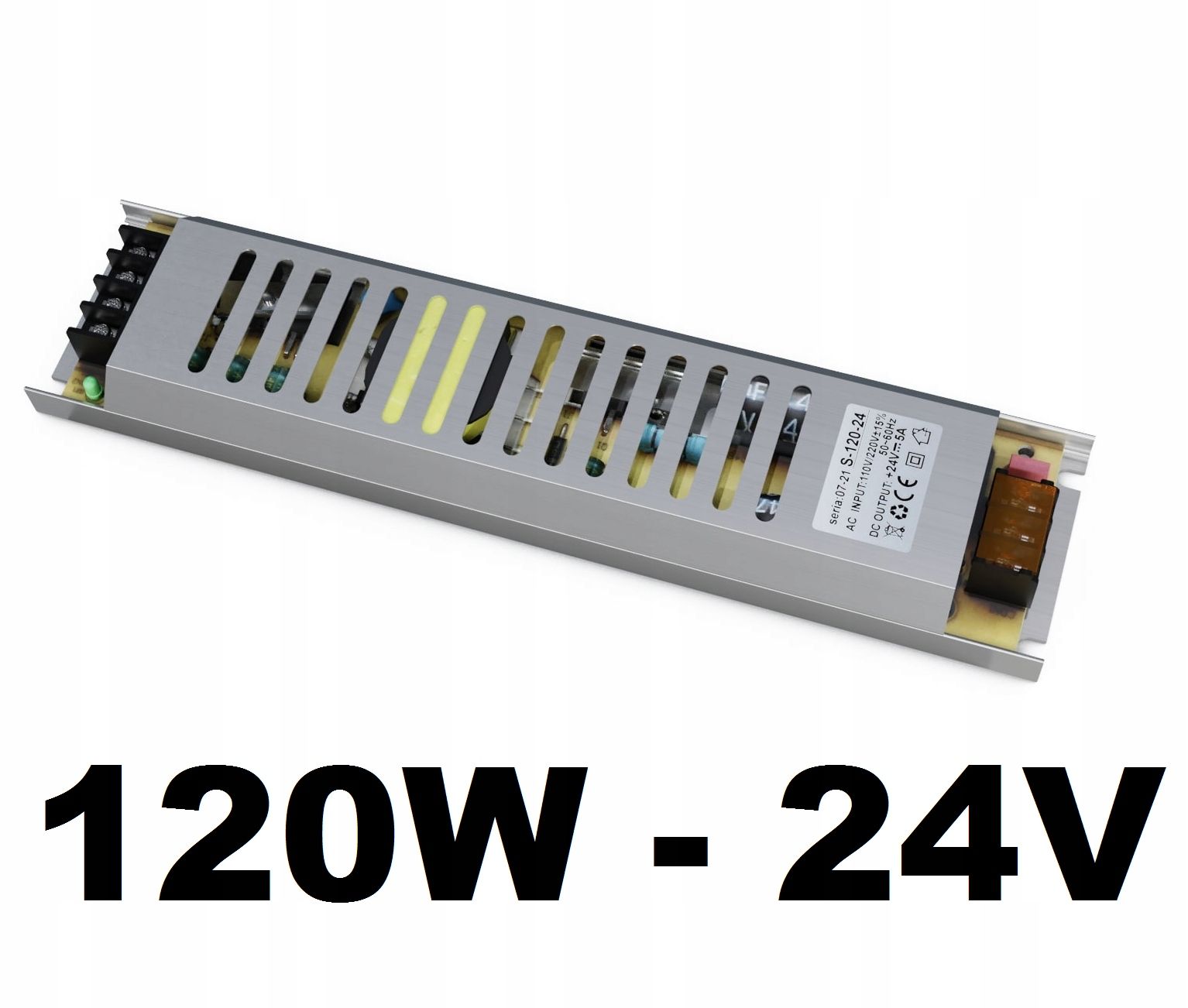  Modulárny napájací zdroj pre led pásy slim cctv 24v 120w