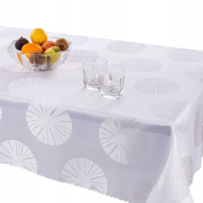  Tablecloth white stain resistant mela 140x260 cm